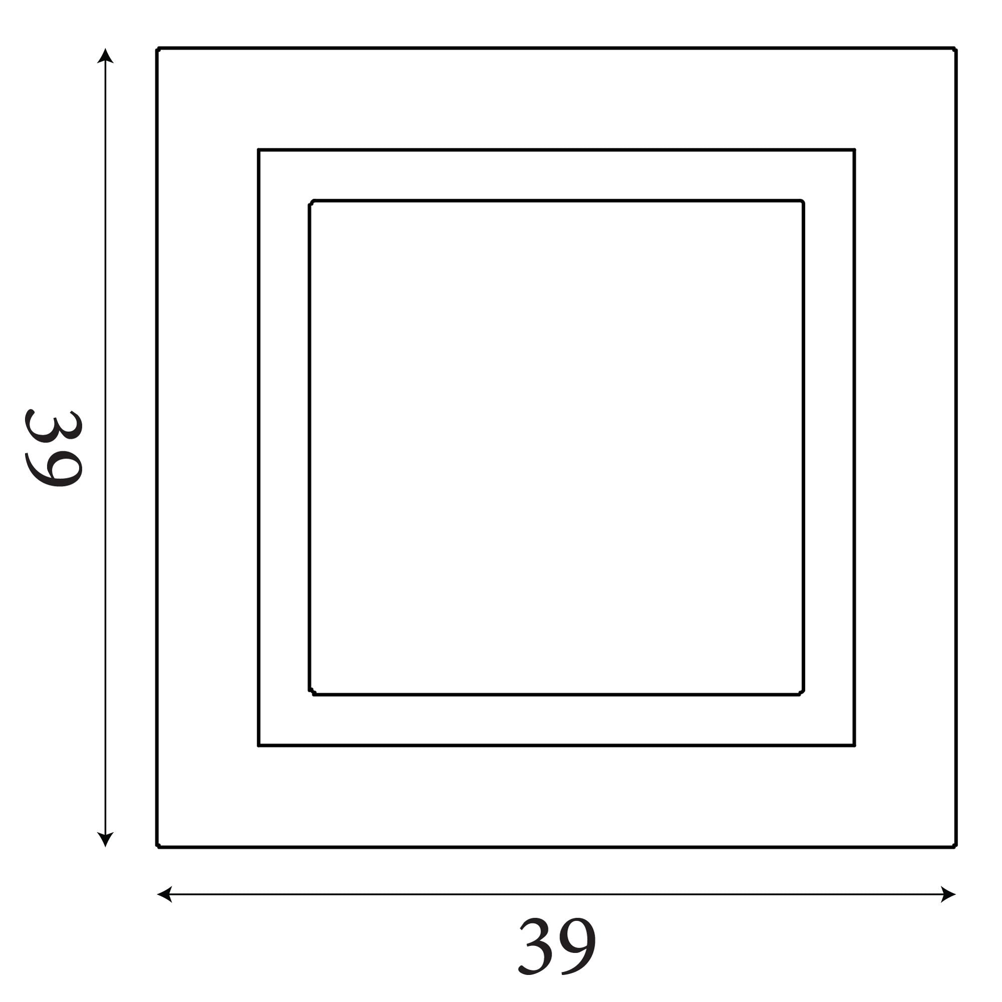 Squary LED 30mm Square Flush
