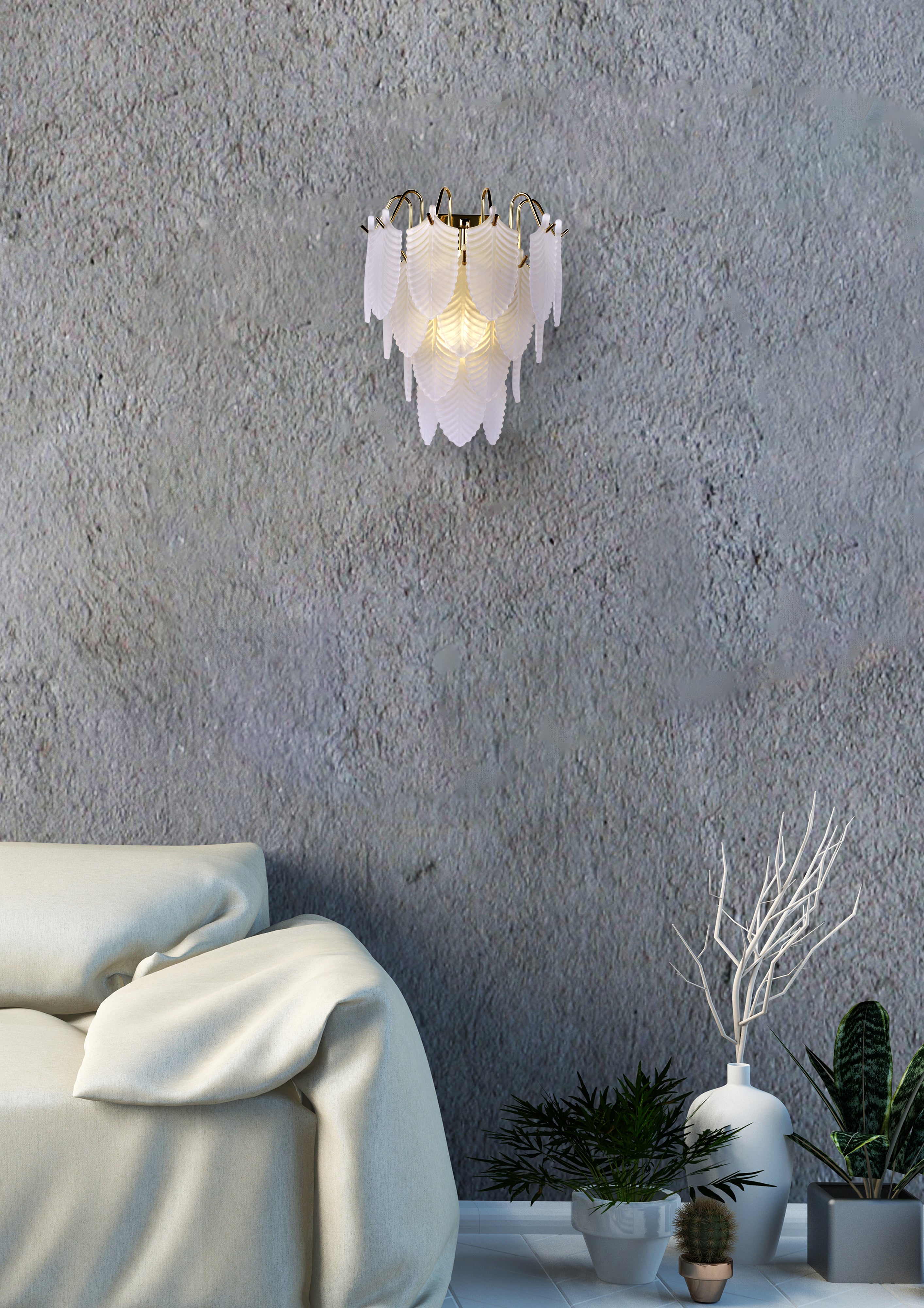 Feather Wall Light