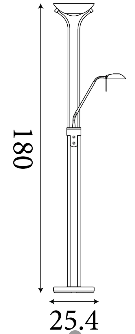 5430SB  Mother & Child LED Dimmable Floor Lamp - Satin Brass