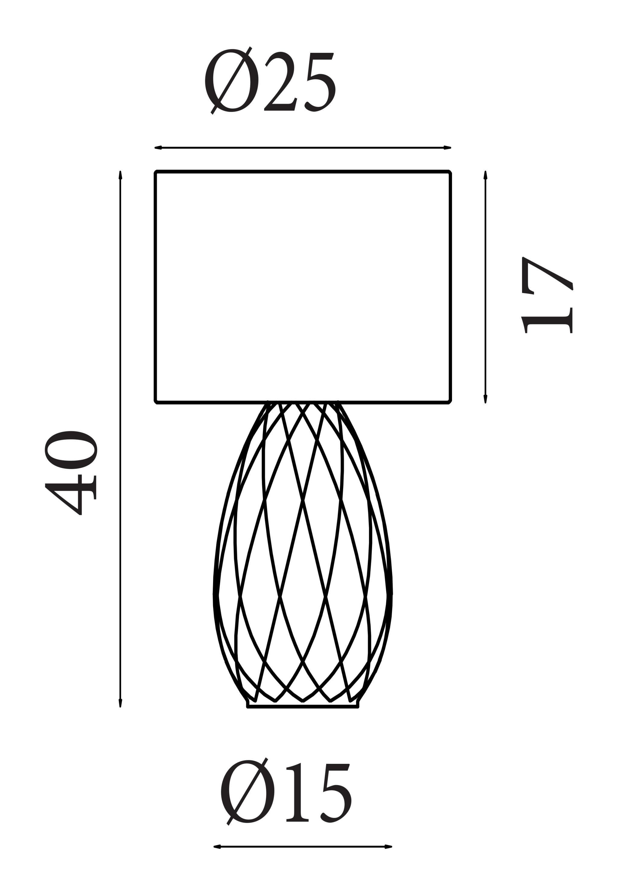Diane 1Lt Table Lamp
