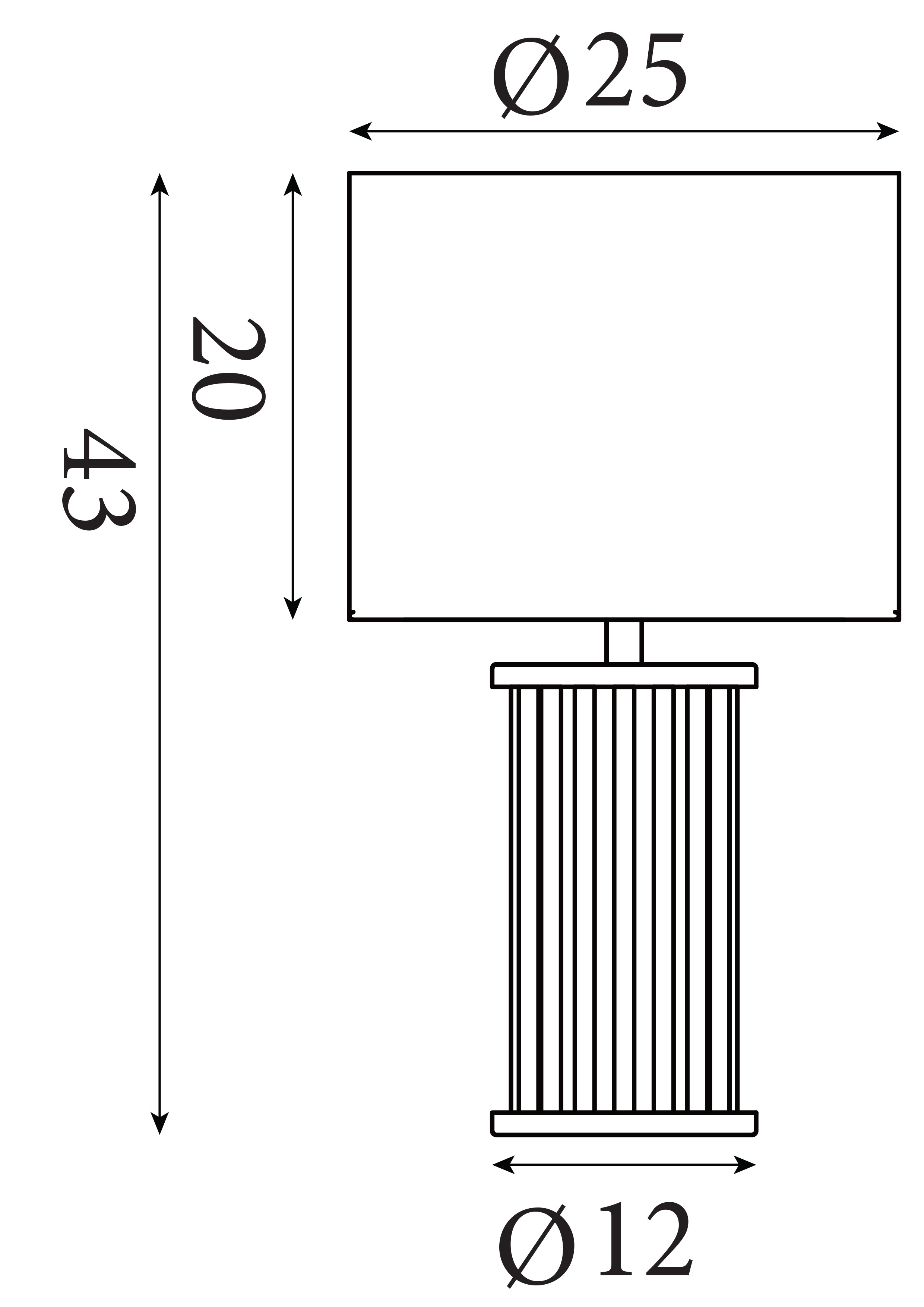 Swizzle 1Lt Table Lamp White Shade