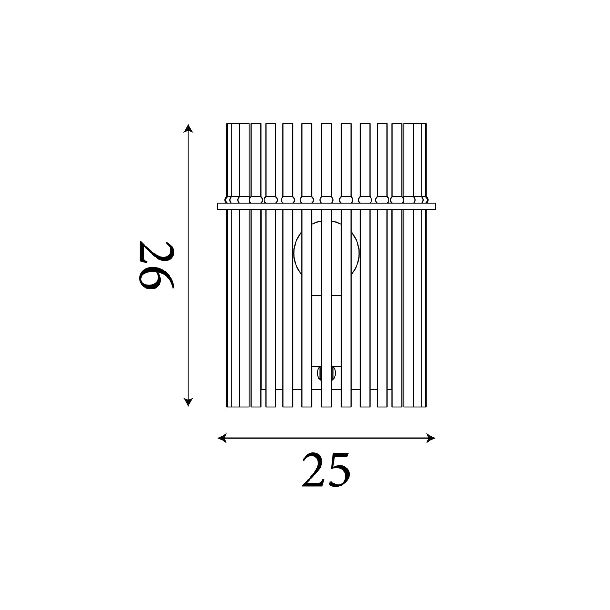 Swizzle 1Lt Wall Light