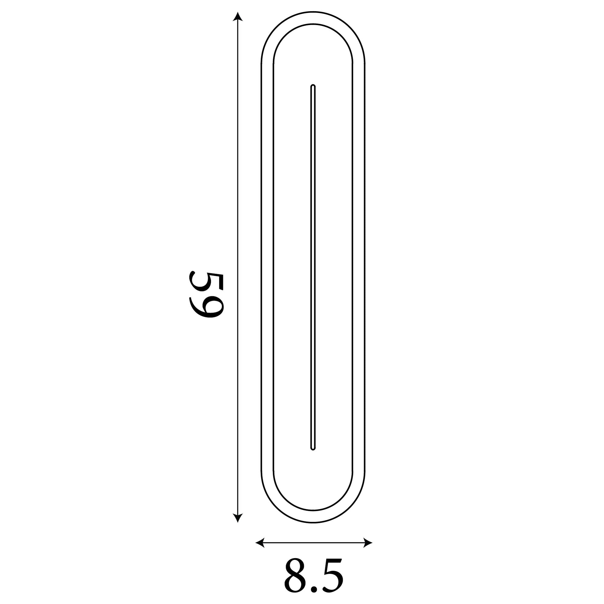Couper LED 59mm High Wall Light