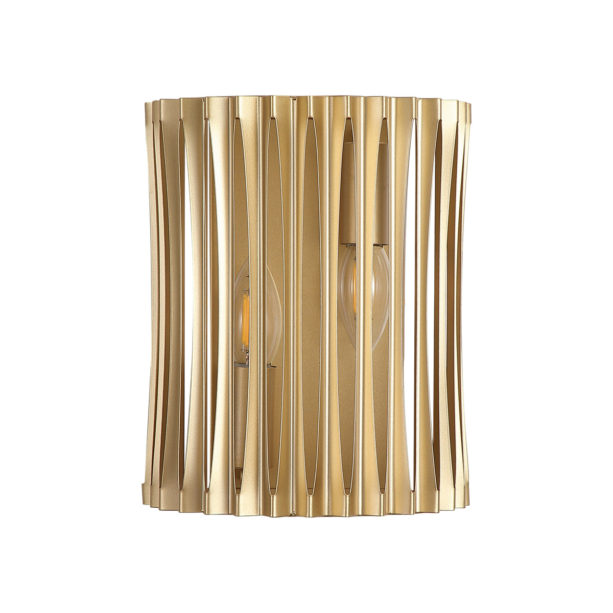 Split 2Lt Wall Light, Gold