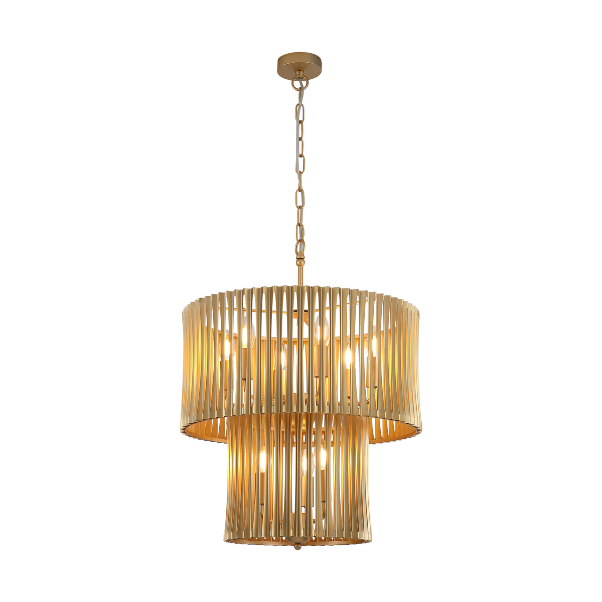 Split 9Lt,Pendant, Gold