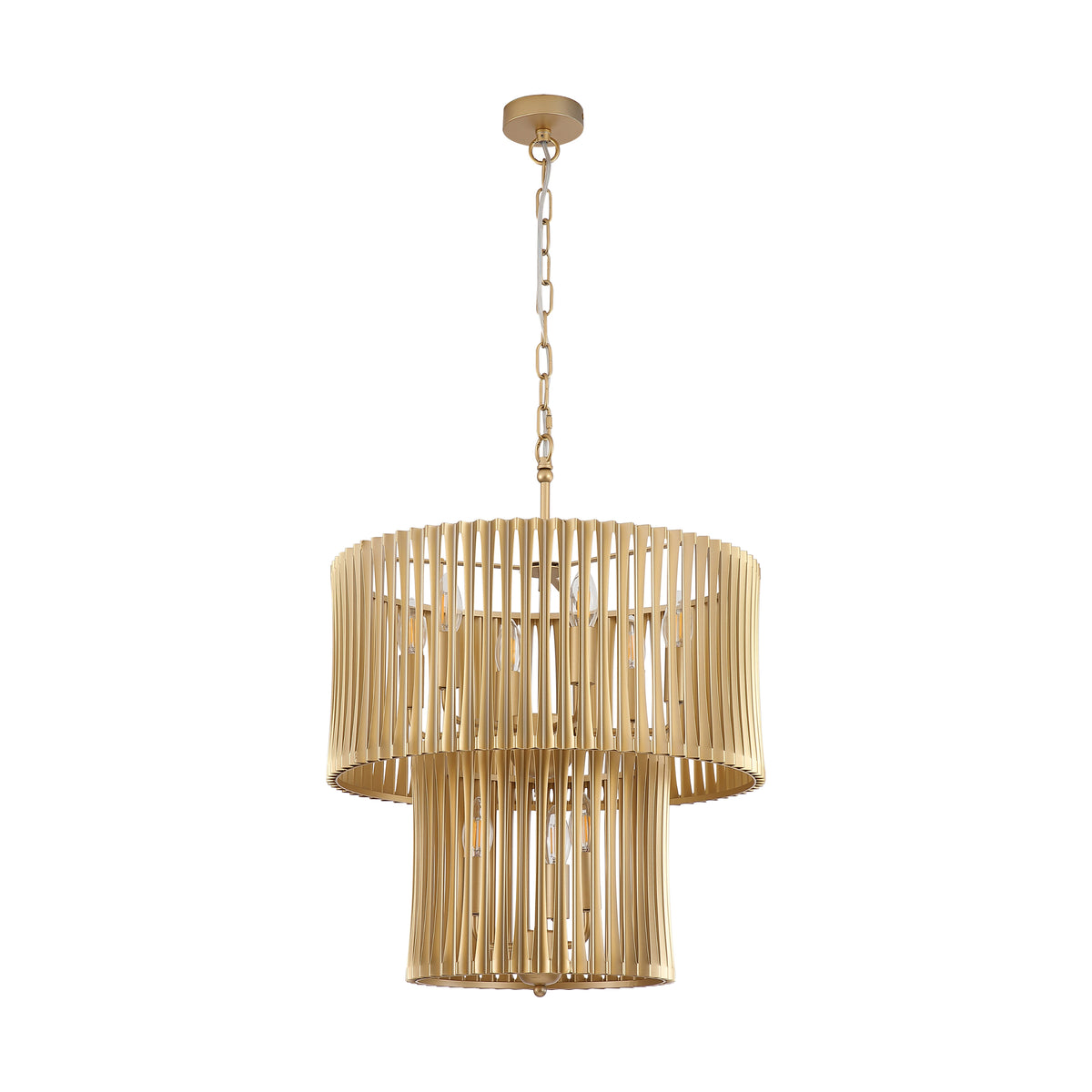 Split 9Lt,Pendant, Gold