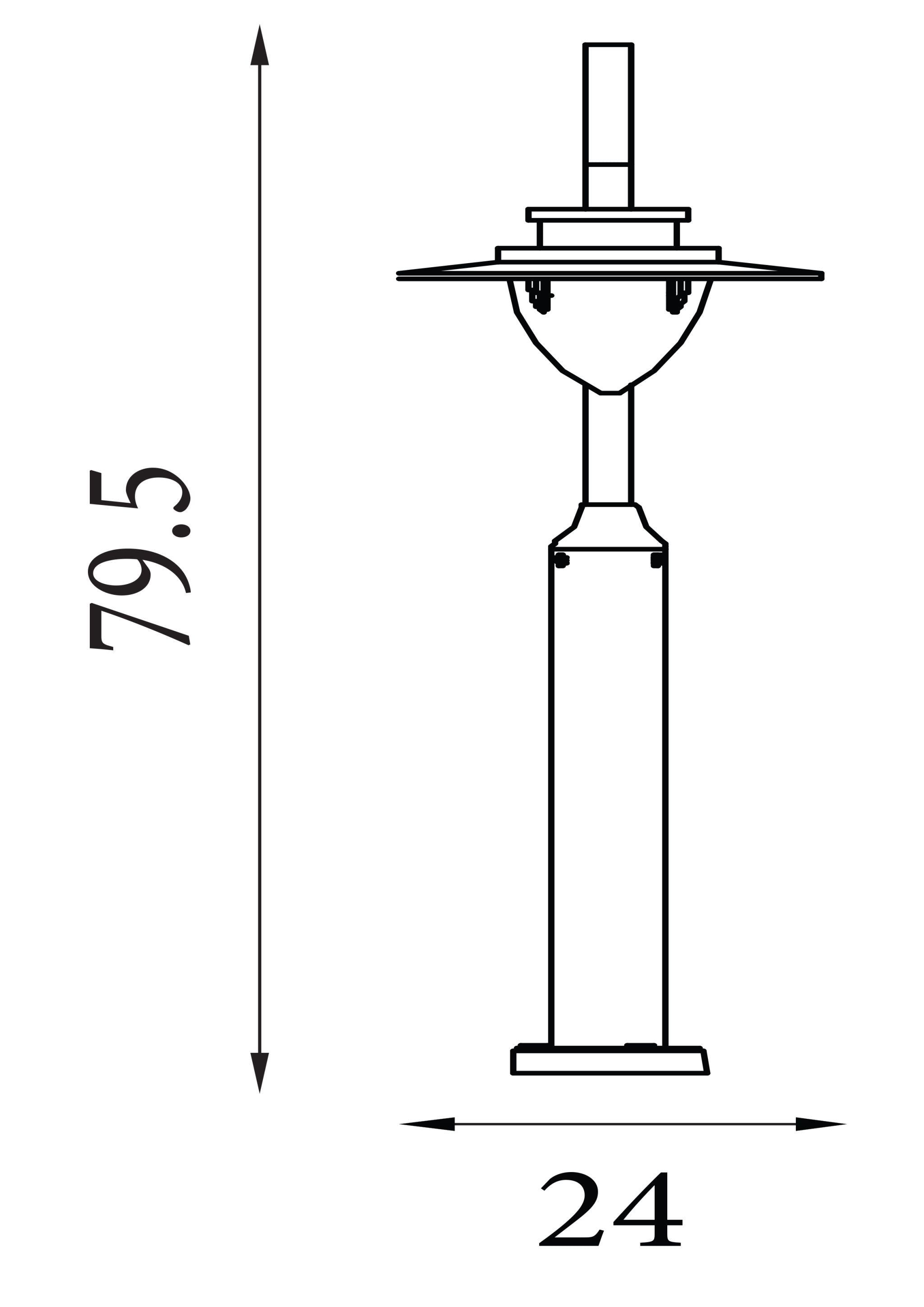 Texas 800mm 8W 3000k Bollard