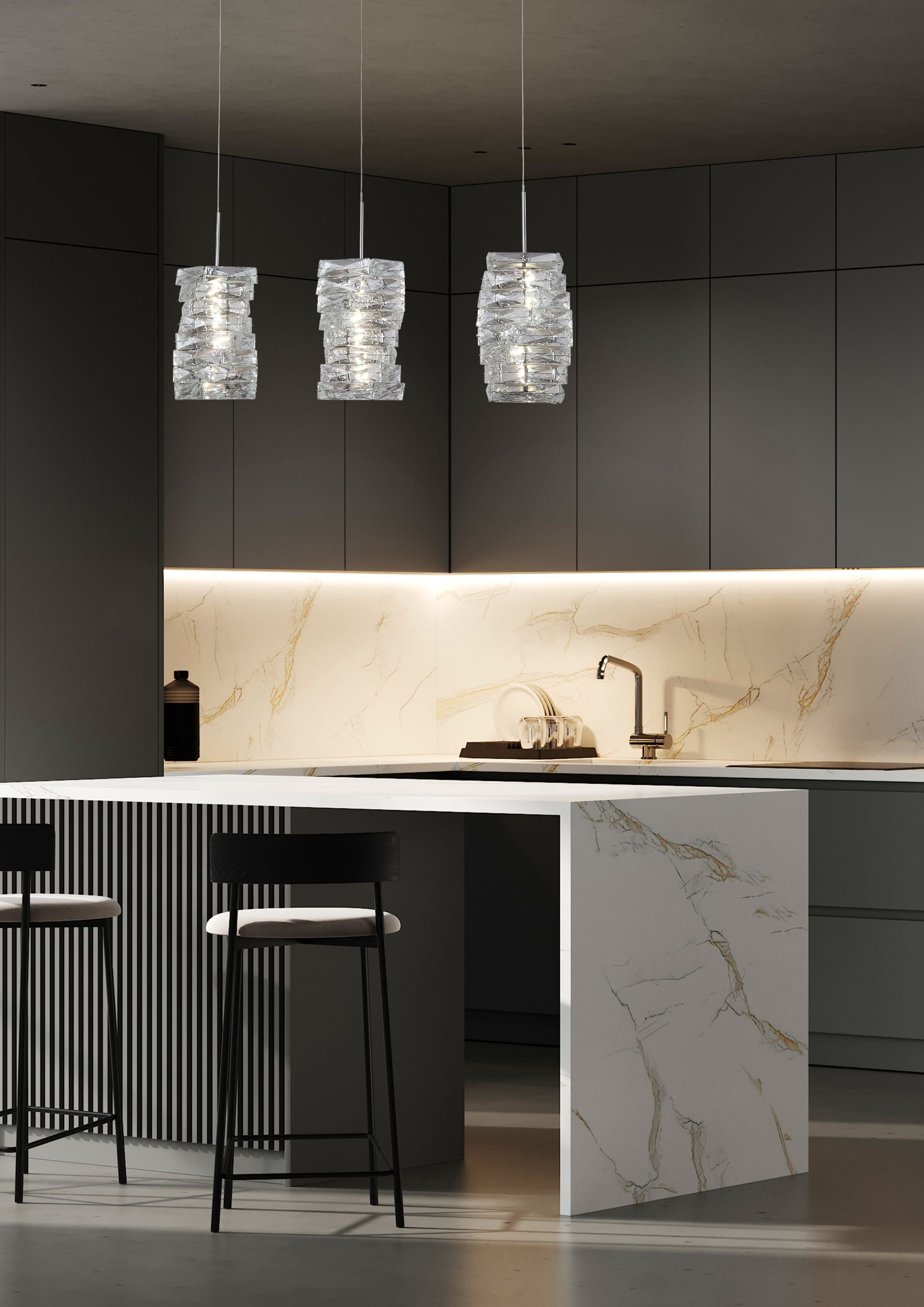 Modena LED 3Lt Bar Pendant