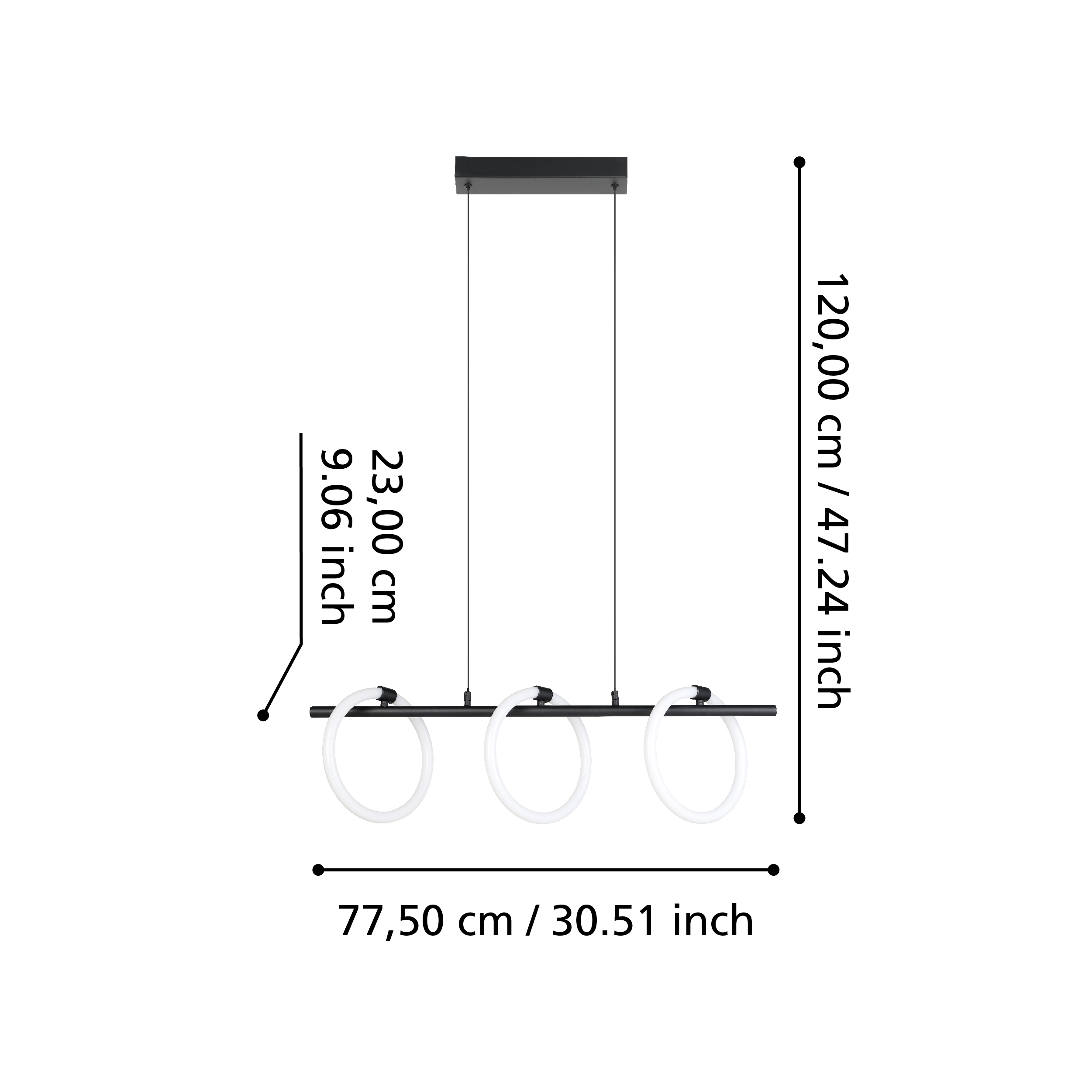 CARANACOA Bar Pendant 780mm