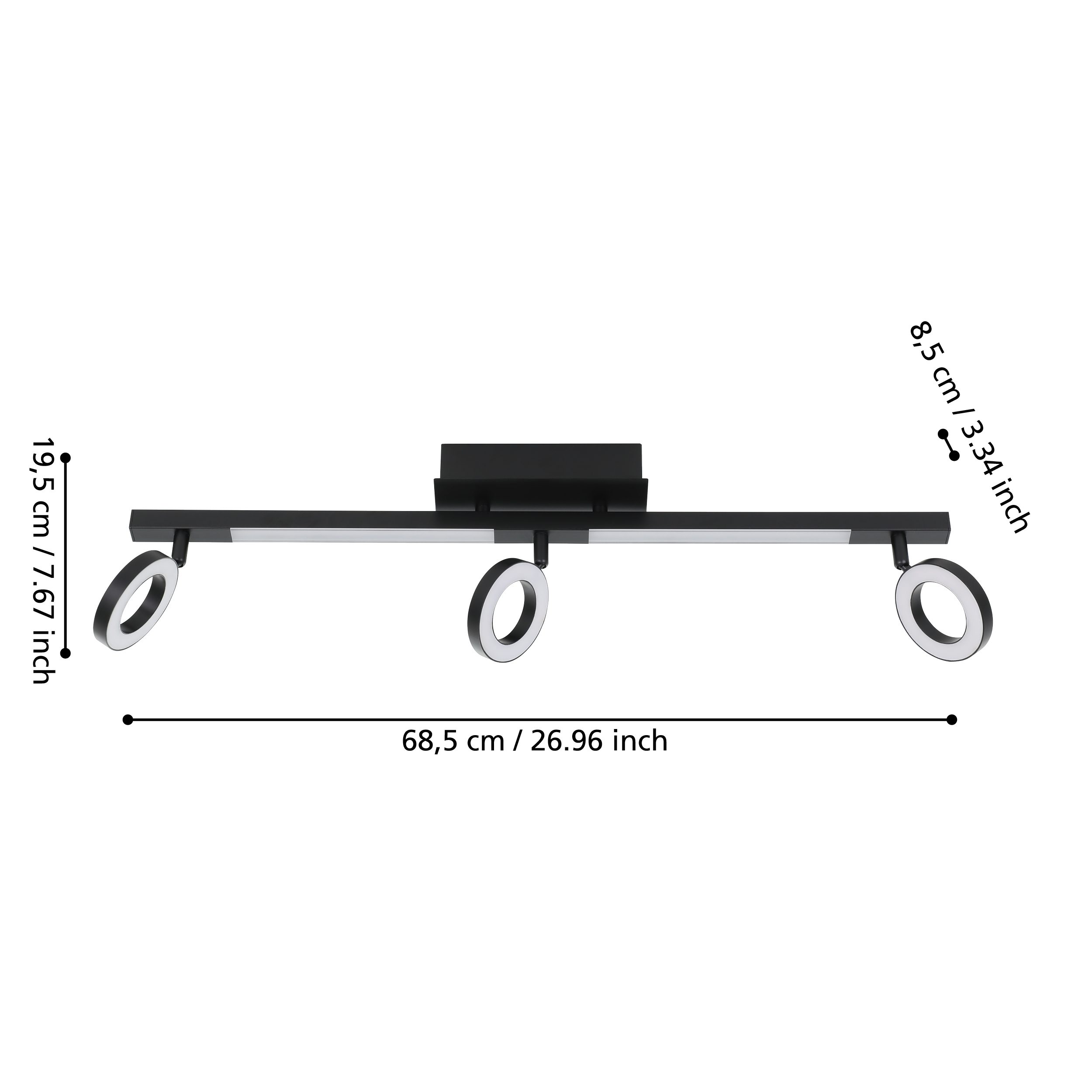 CARDILLIO 3 Light Flush Fitting