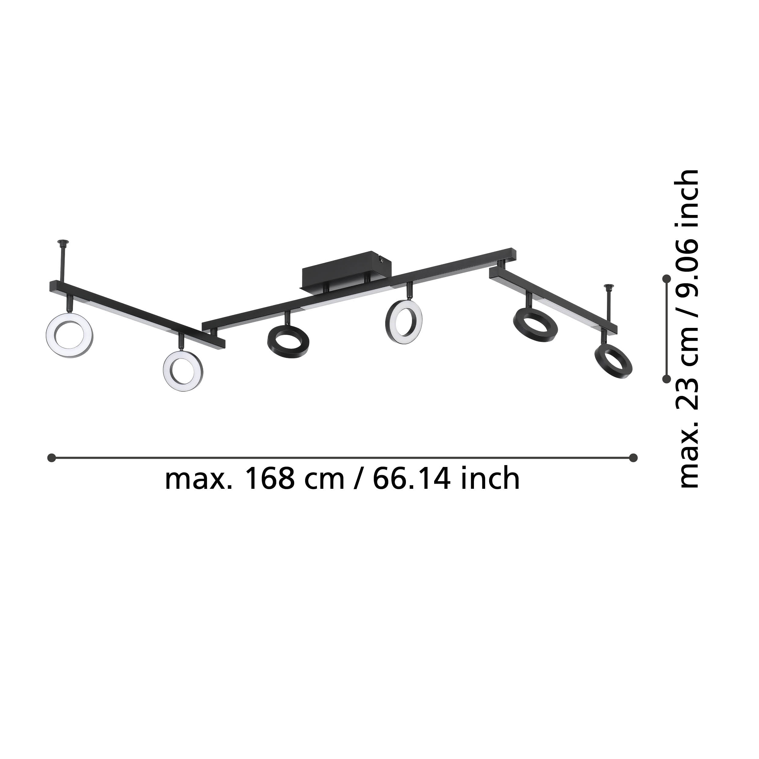 CARDILLIO 5 Light Flush Fitting