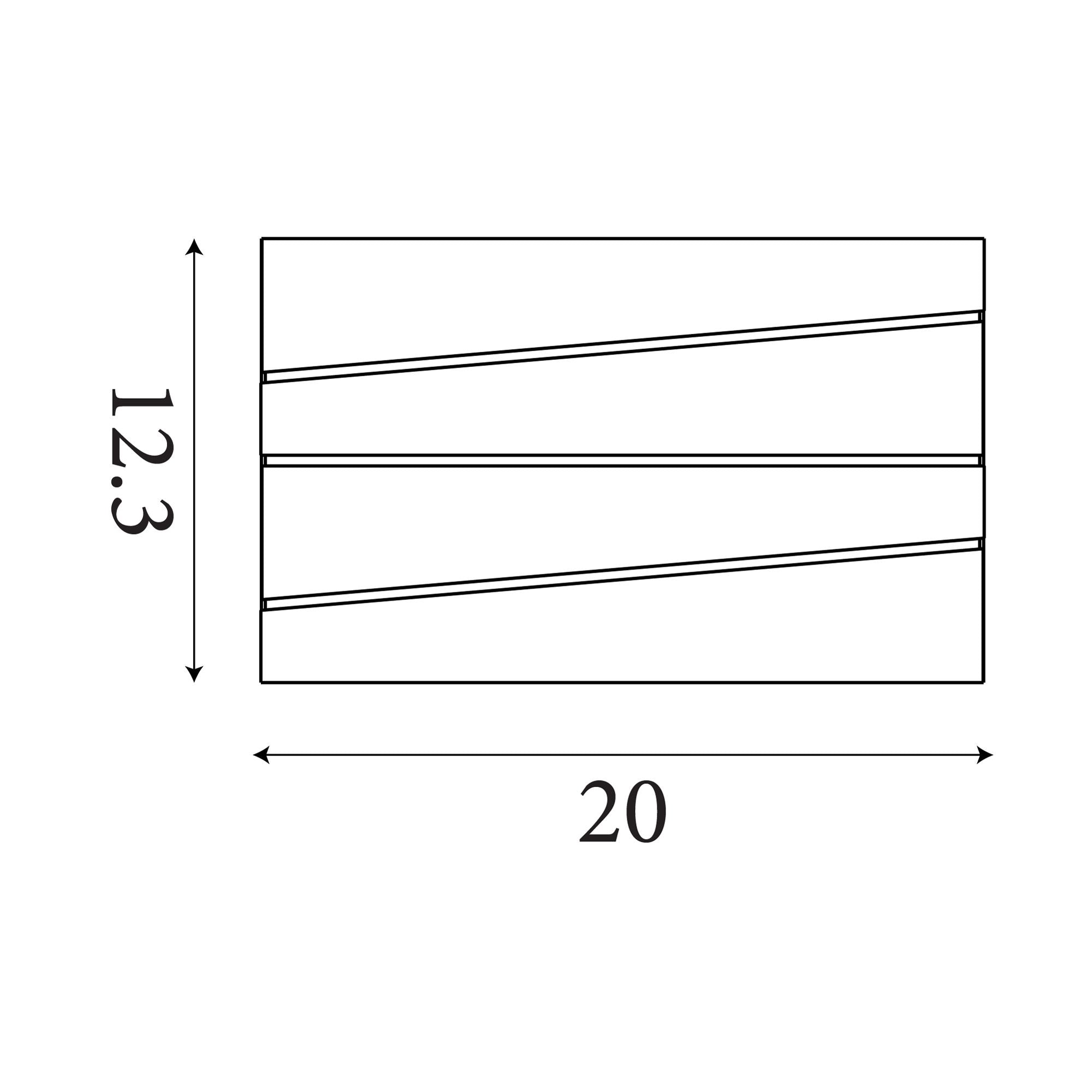 Section LED Wall Light