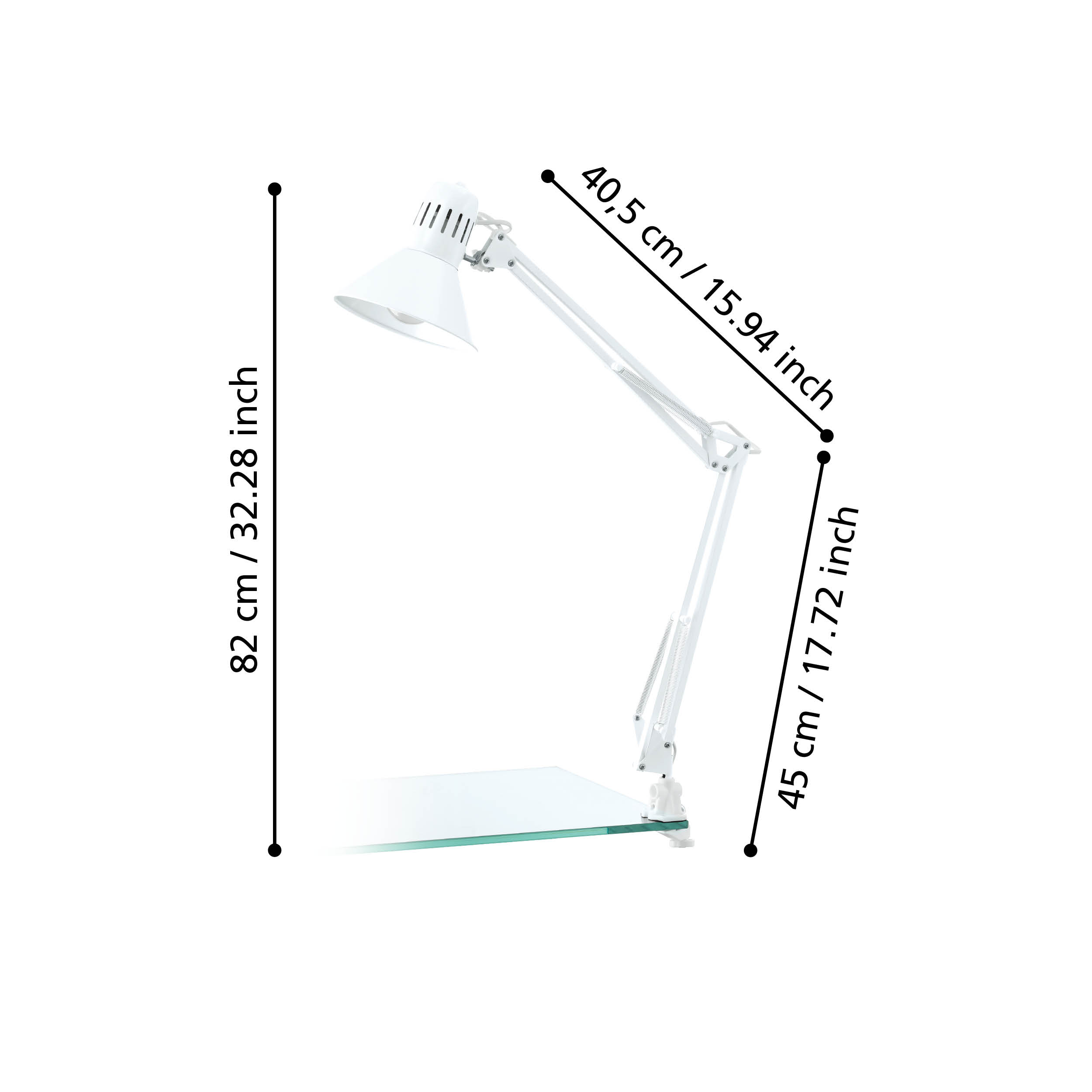 FIRMO Clip on Lamp