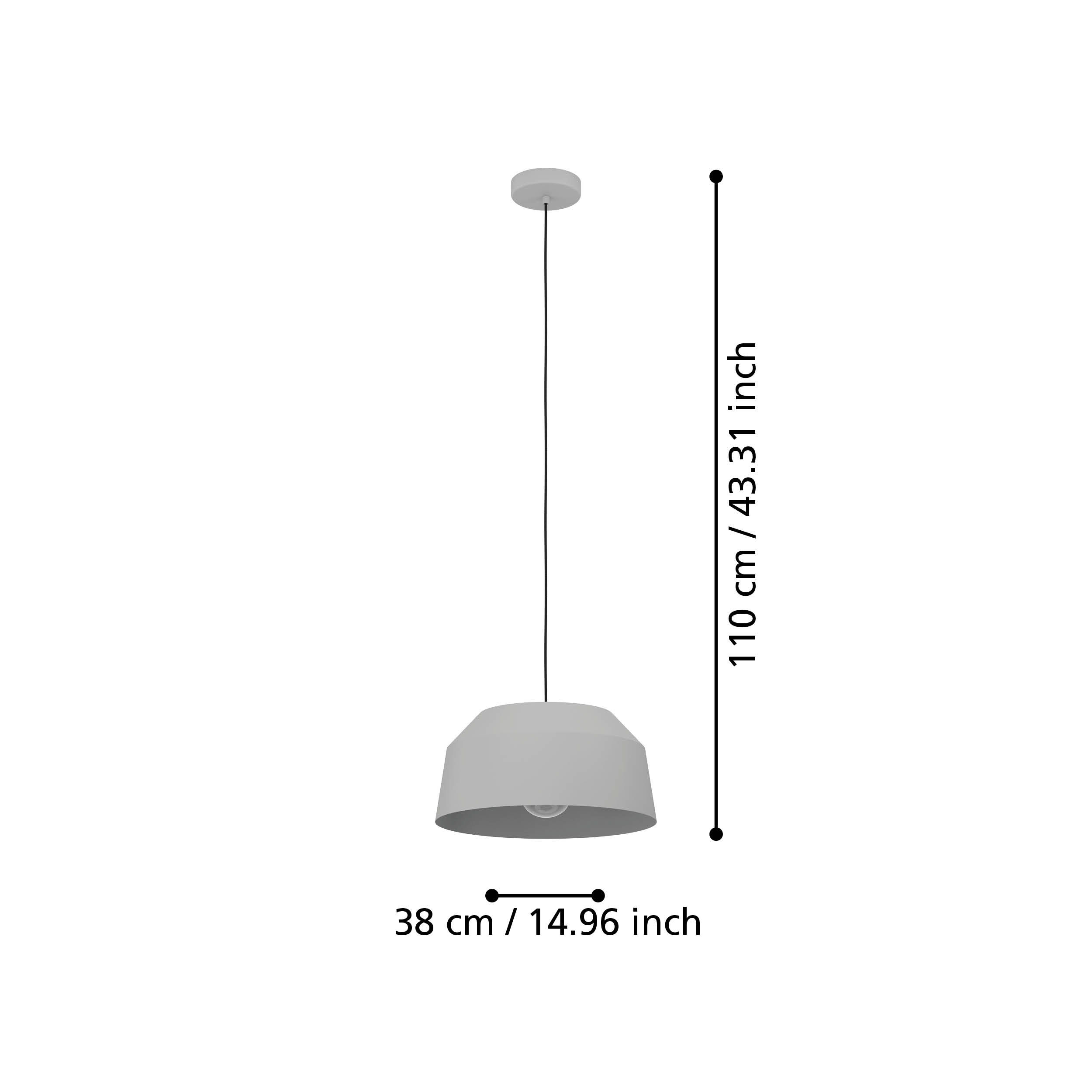 CONTRISA 380mm Single Pendant