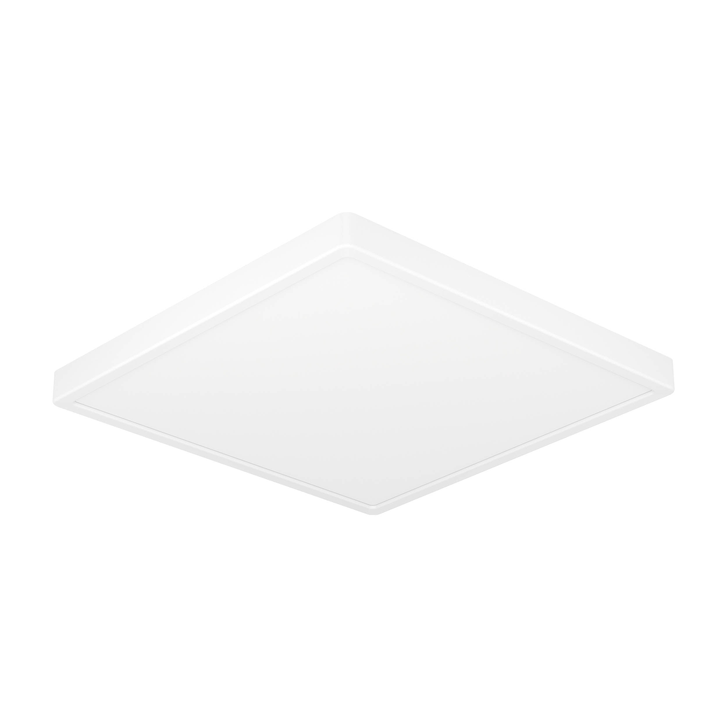 EGLO Fueva 6 Ultra-Slim LED Black Square Surface-Mounted Ceiling Light WBS