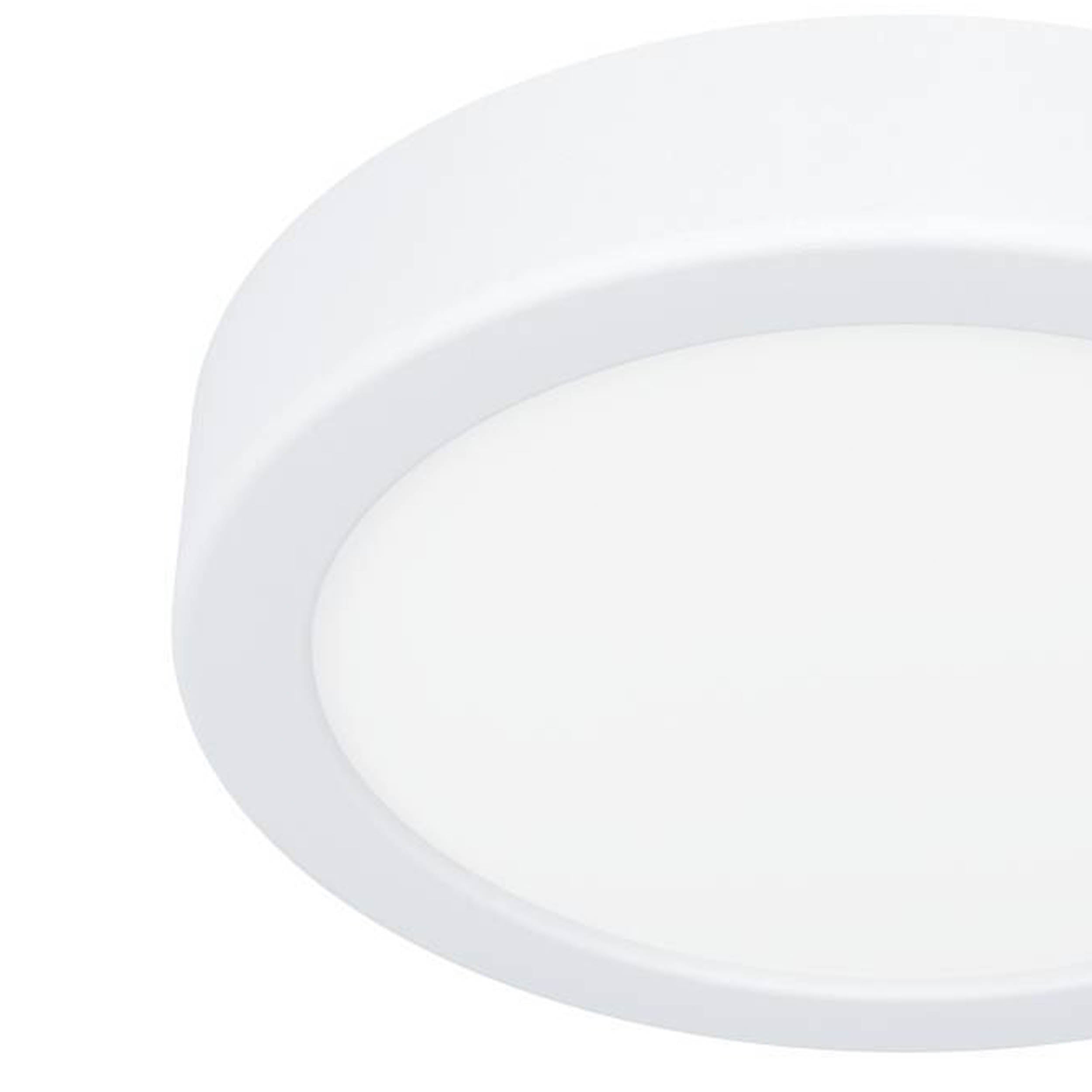 EGLO Fueva 6 IP44 LED CCT Plastic Ceiling Light, (D) 16.6cm White