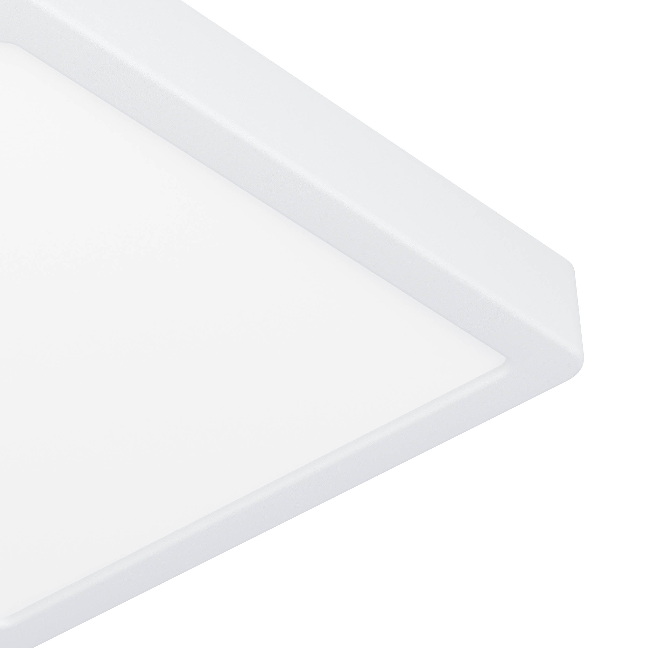 EGLO Fueva 6 Ultra-Slim Surface-Mounted White Square LED Ceiling Light WBS