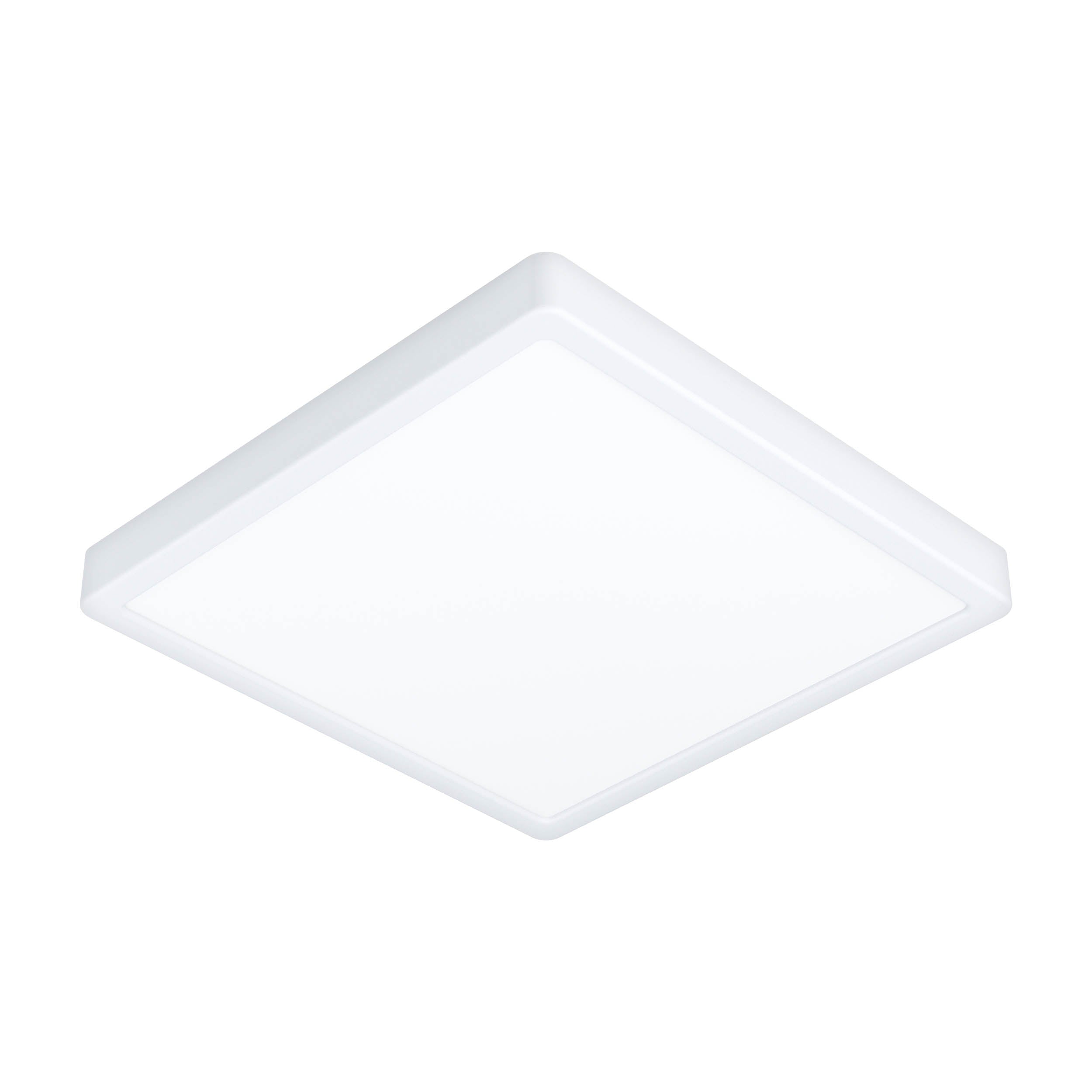 EGLO Fueva 6 Ultra-Slim White Square LED Ceiling Light WBS