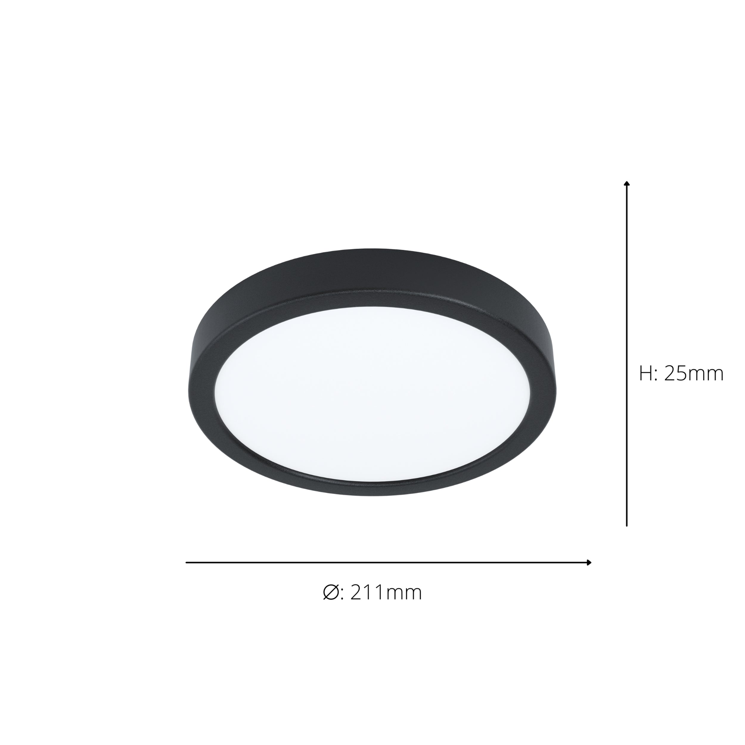 EGLO Fueva 6 Ultra-Slim Circular LED Ceiling Light WBS