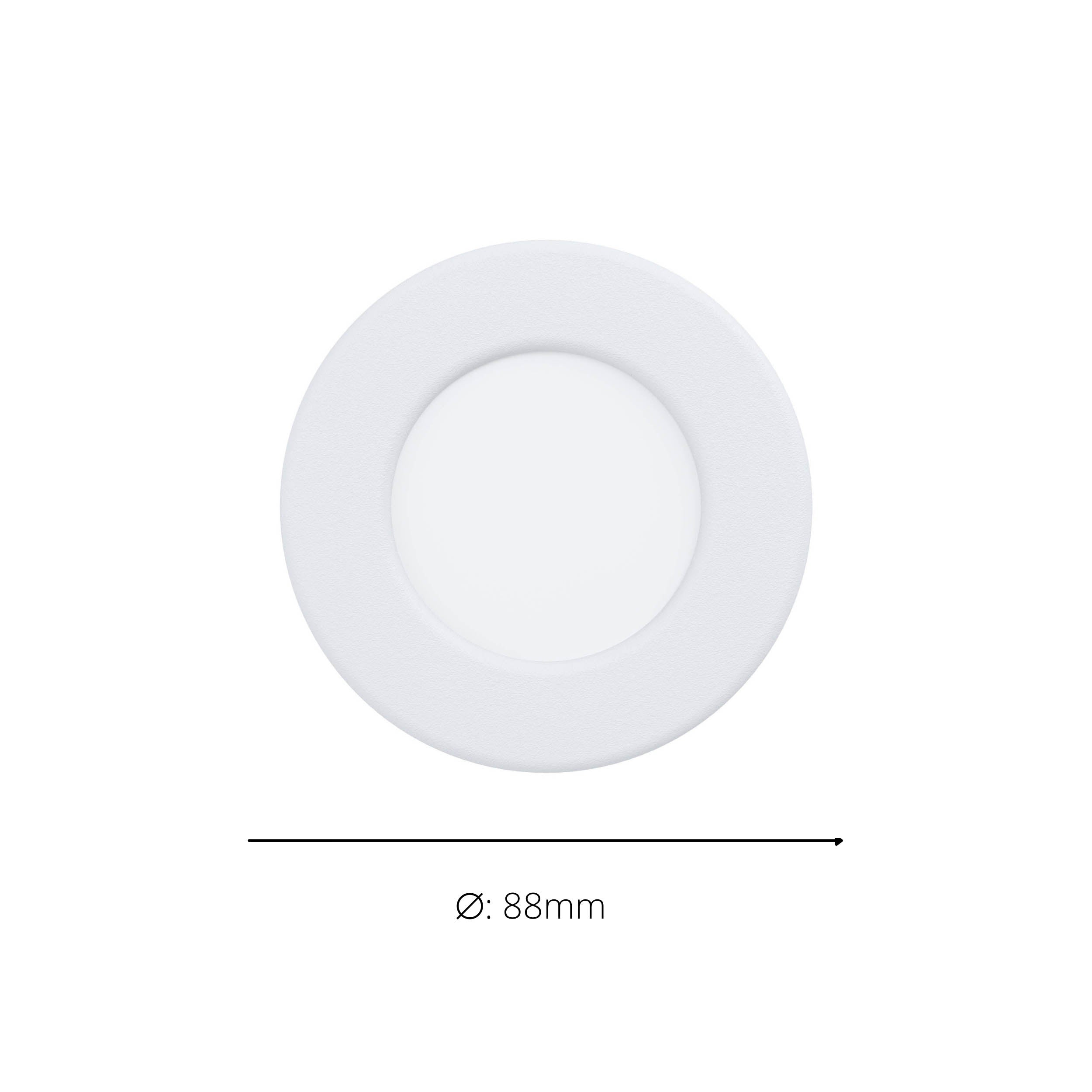 EGLO Fueva 6 Recessed LED Light White 8.6cm