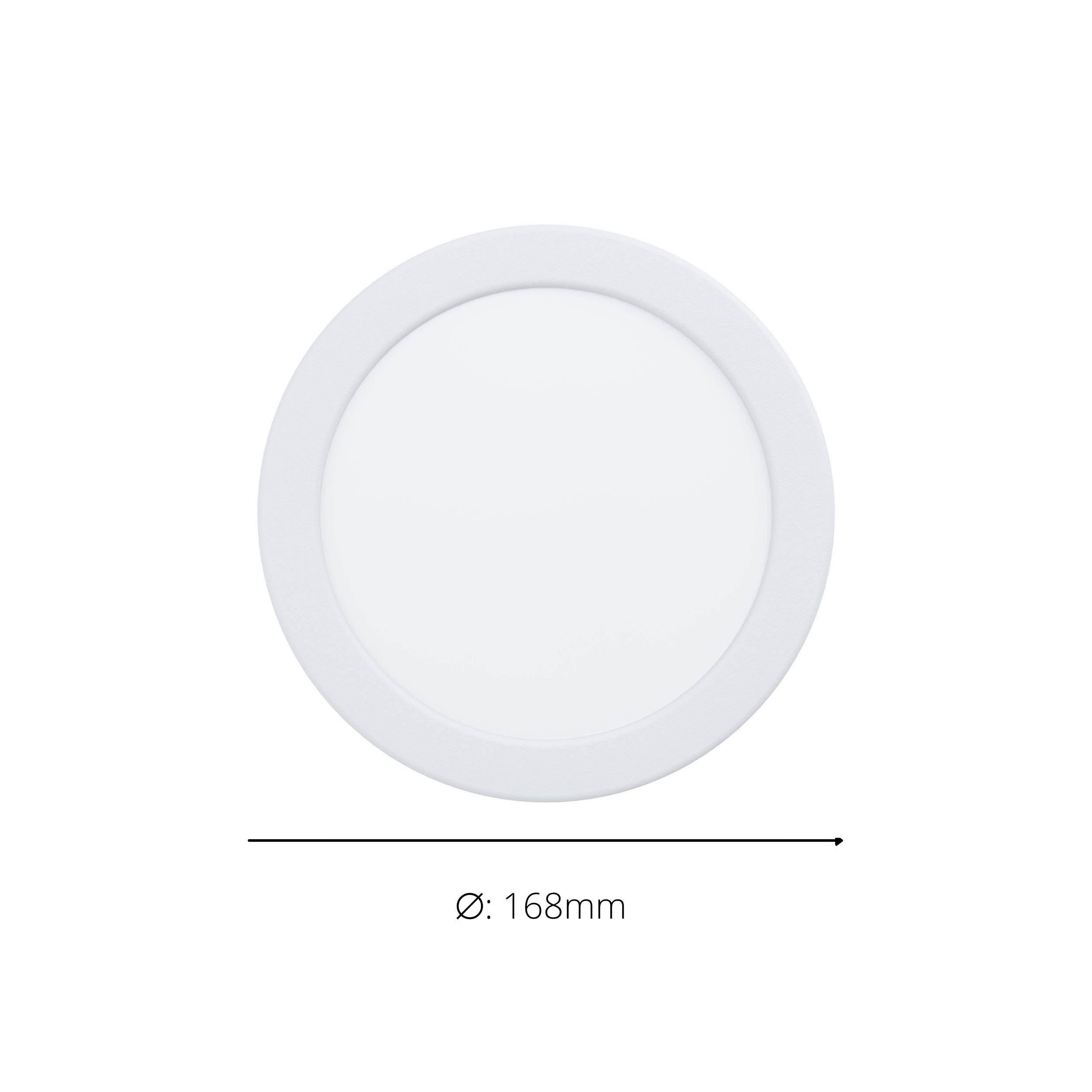 EGLO Fueva 6 Recessed LED Light White 16.6cm