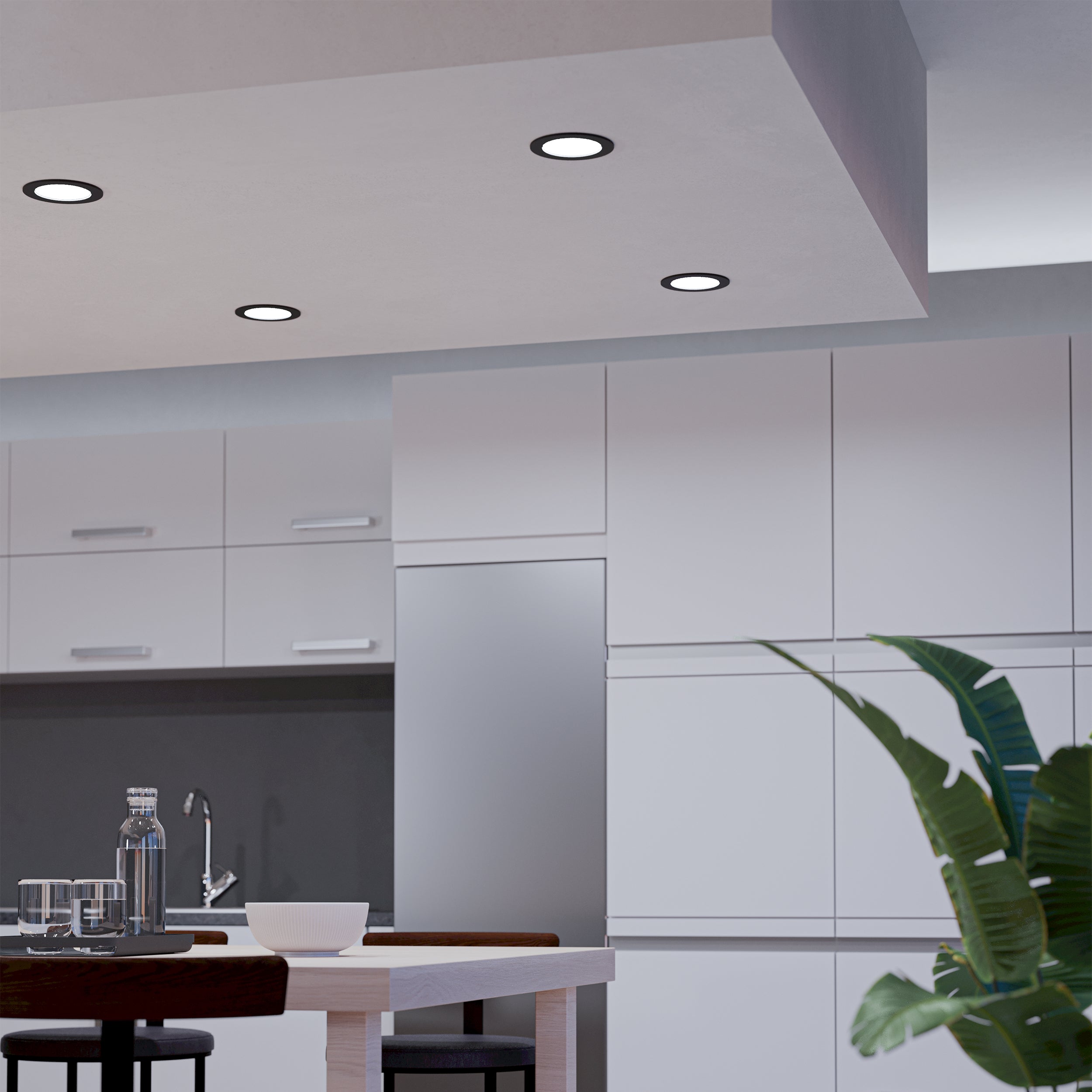 EGLO Fueva 6 Black Recessed Light