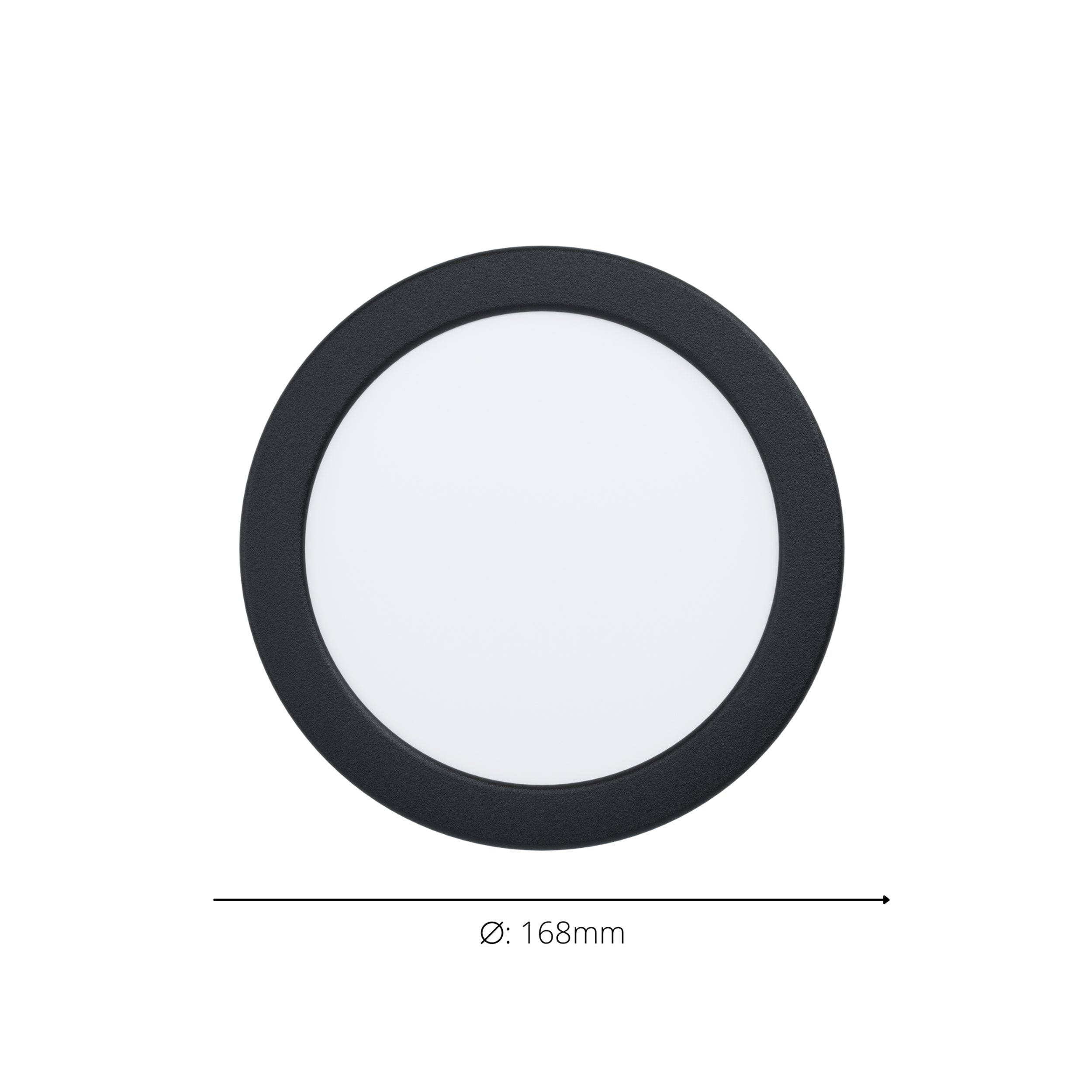 EGLO Fueva 6 Black Slim Recessed Light