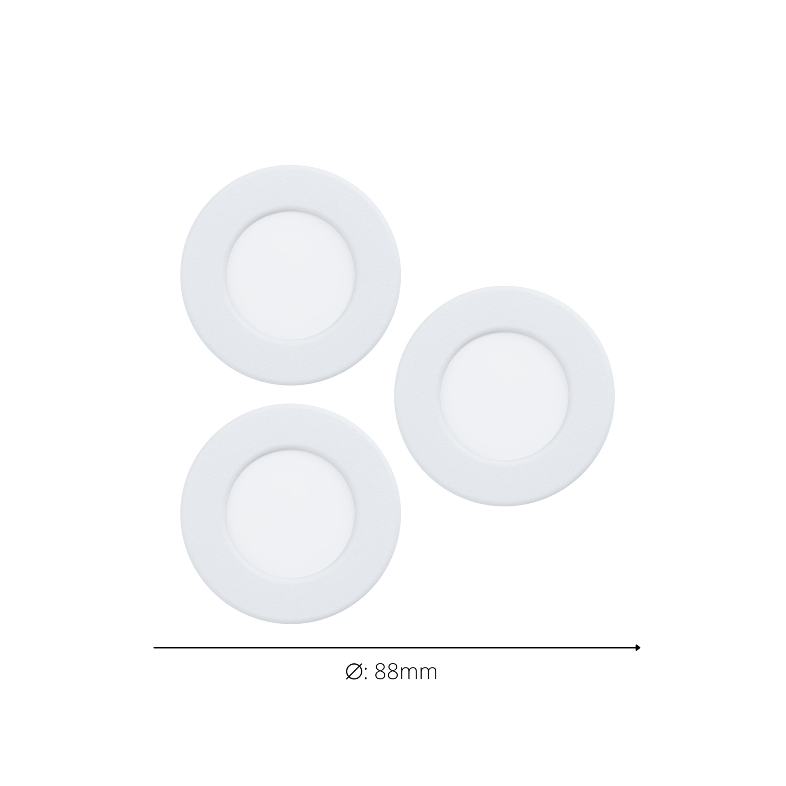 EGLO Fueva 6 White Spot Recessed Light