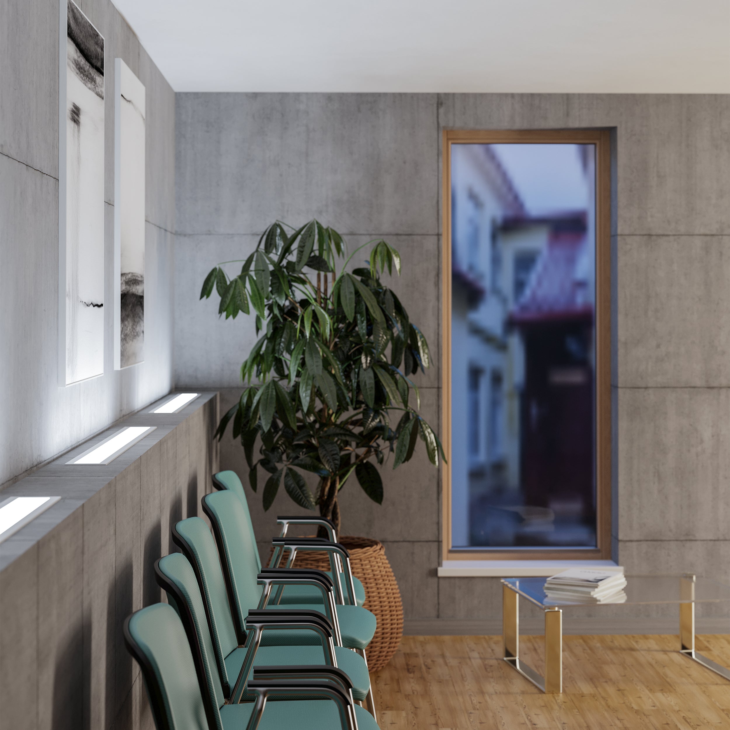 EGLO Moradillo-Z Rectangular White Slim Ceiling Light  - 145