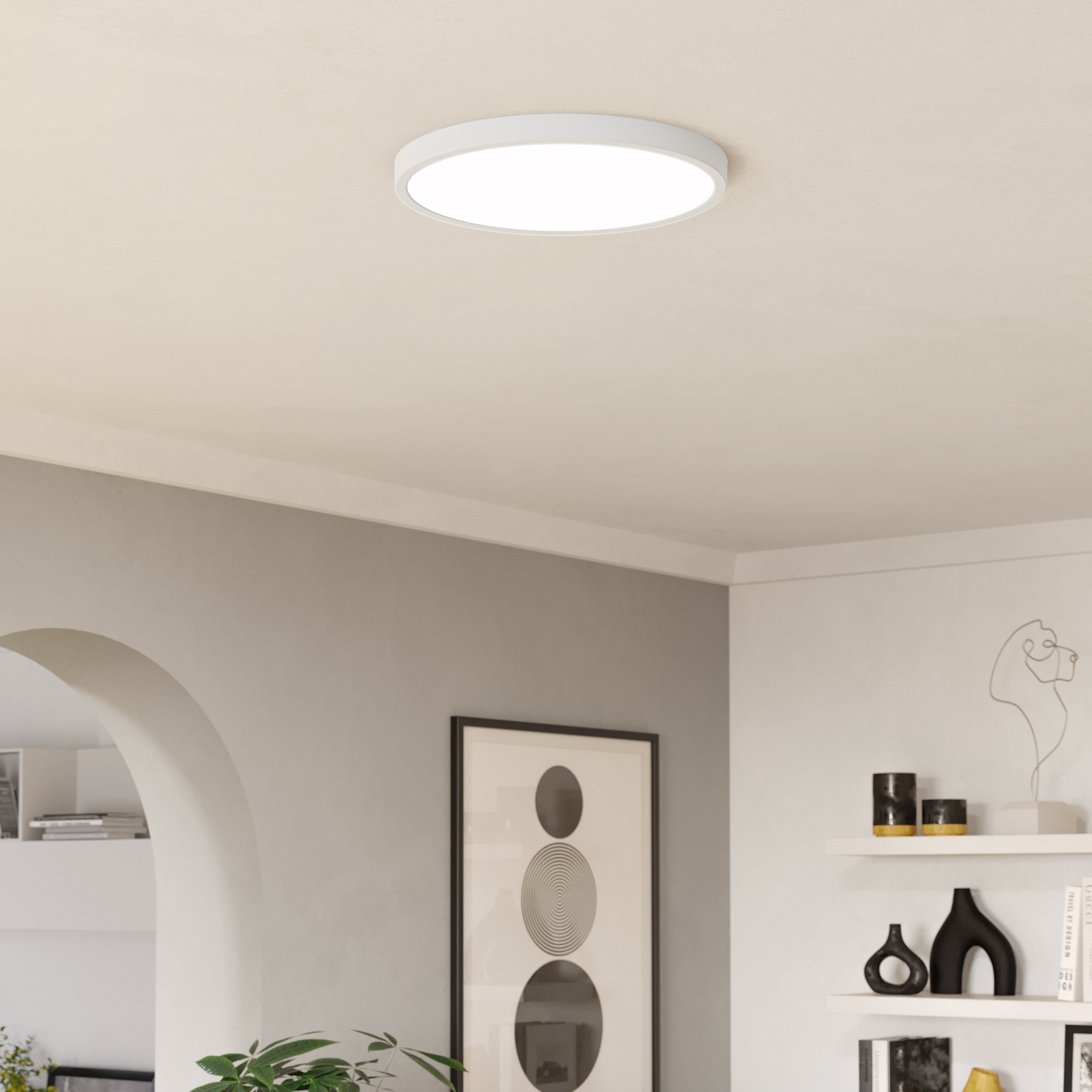 EGLO Fueva 6 White Circular LED Ceiling Light