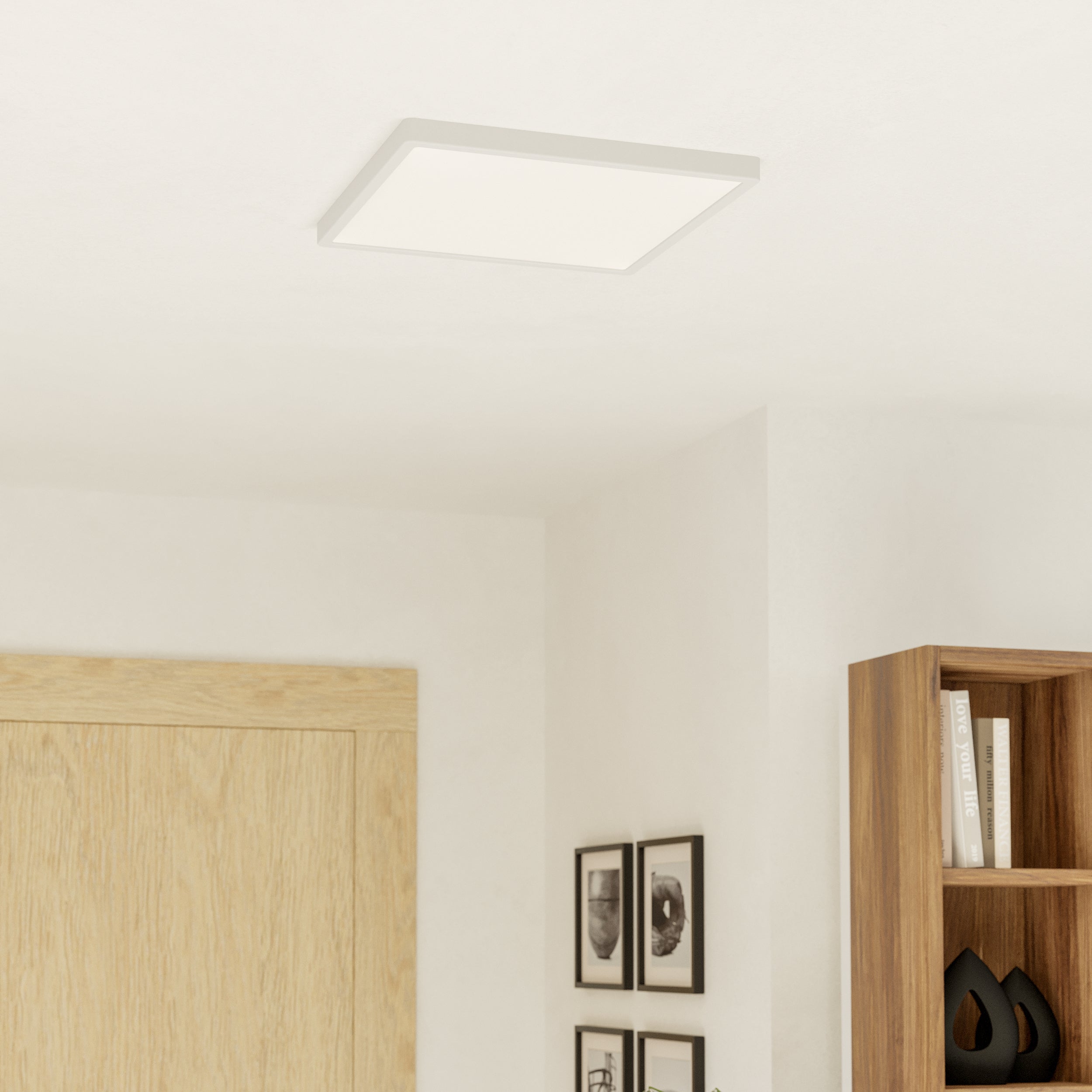 EGLO Fueva 6 White Square LED Ceiling Light