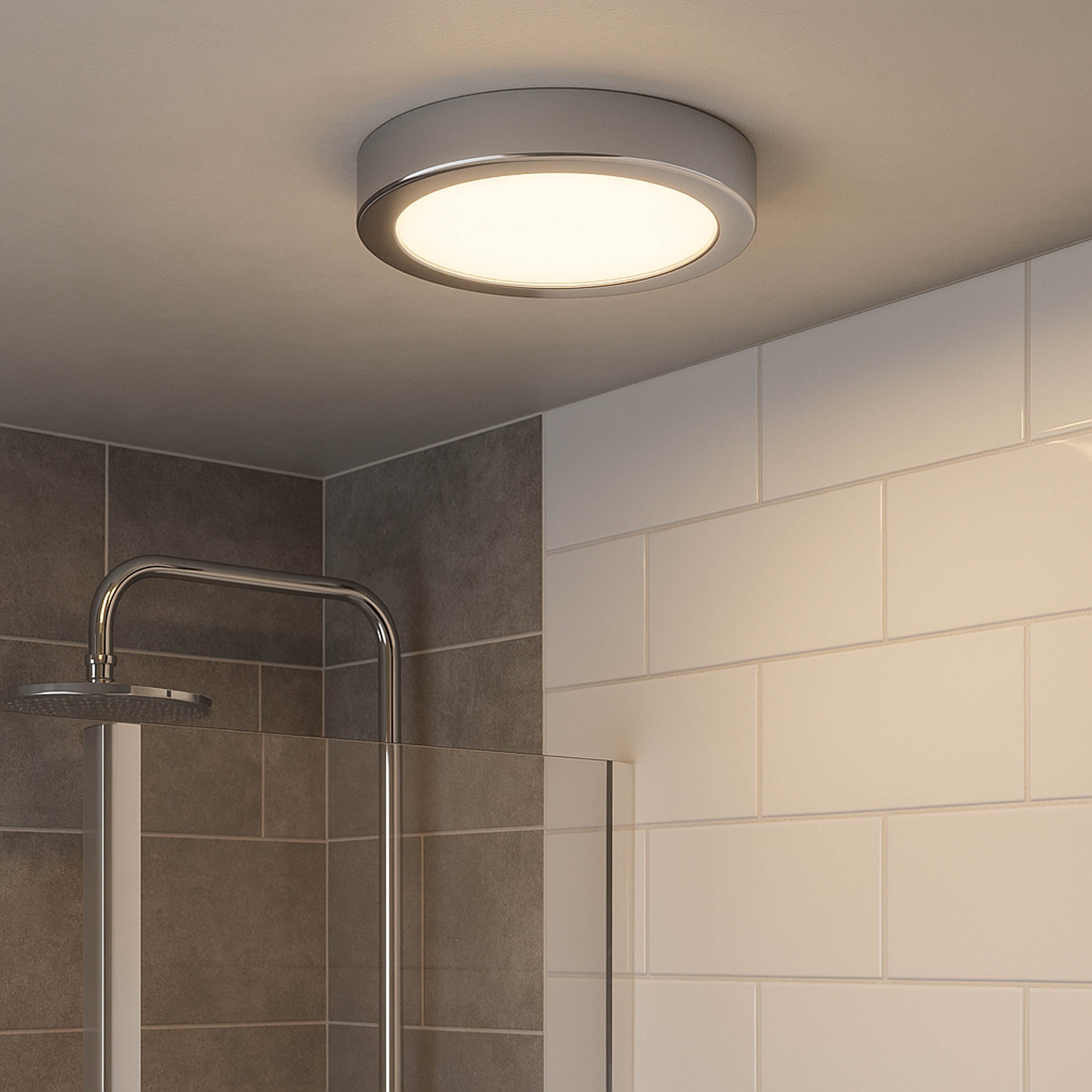 EGLO Fueva 6 Round Ceiling LED Light Chrome 16.5cm