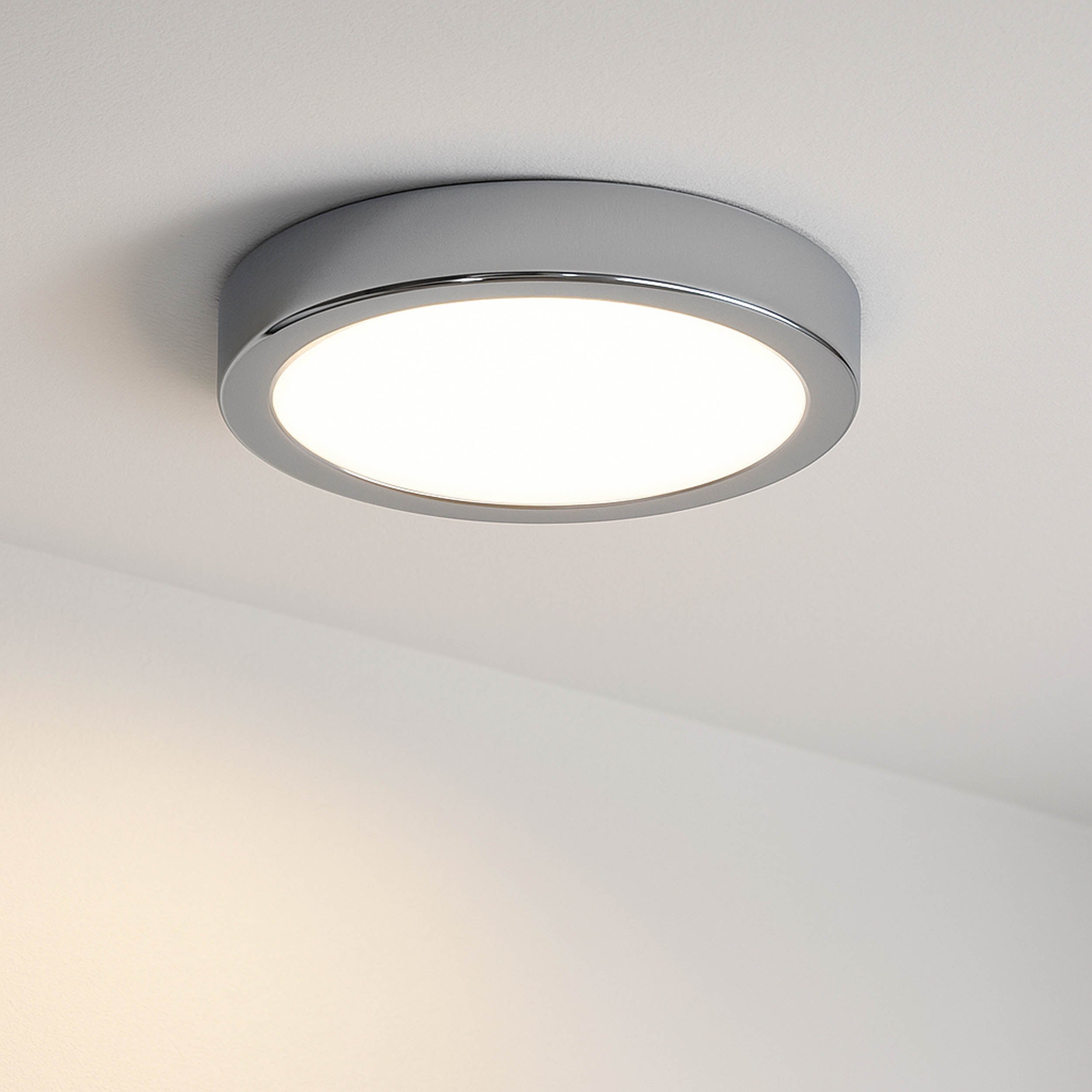 EGLO Fueva 6 Round Ceiling LED Light Chrome 21cm