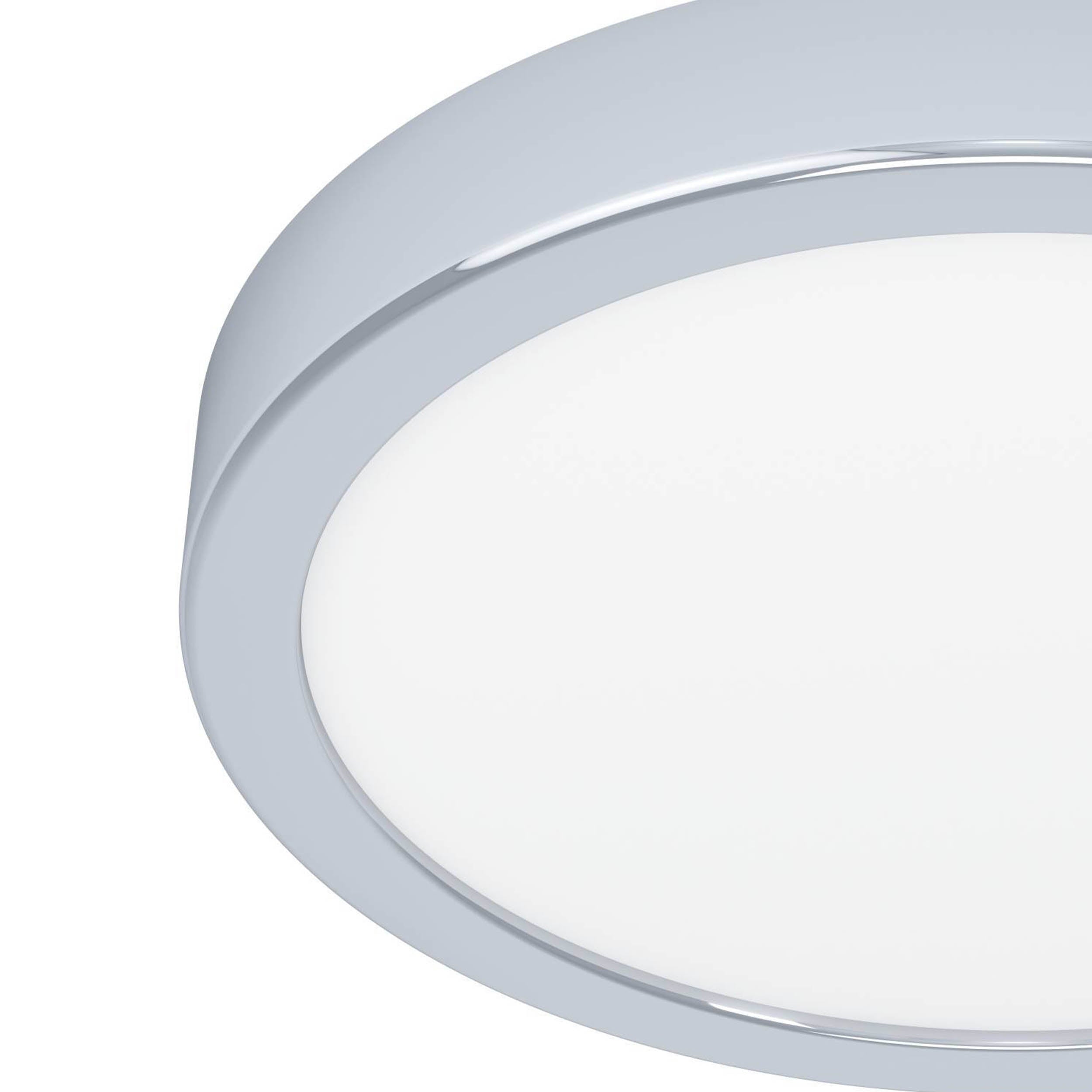 EGLO Fueva 6 Round Ceiling LED Light Chrome 21cm