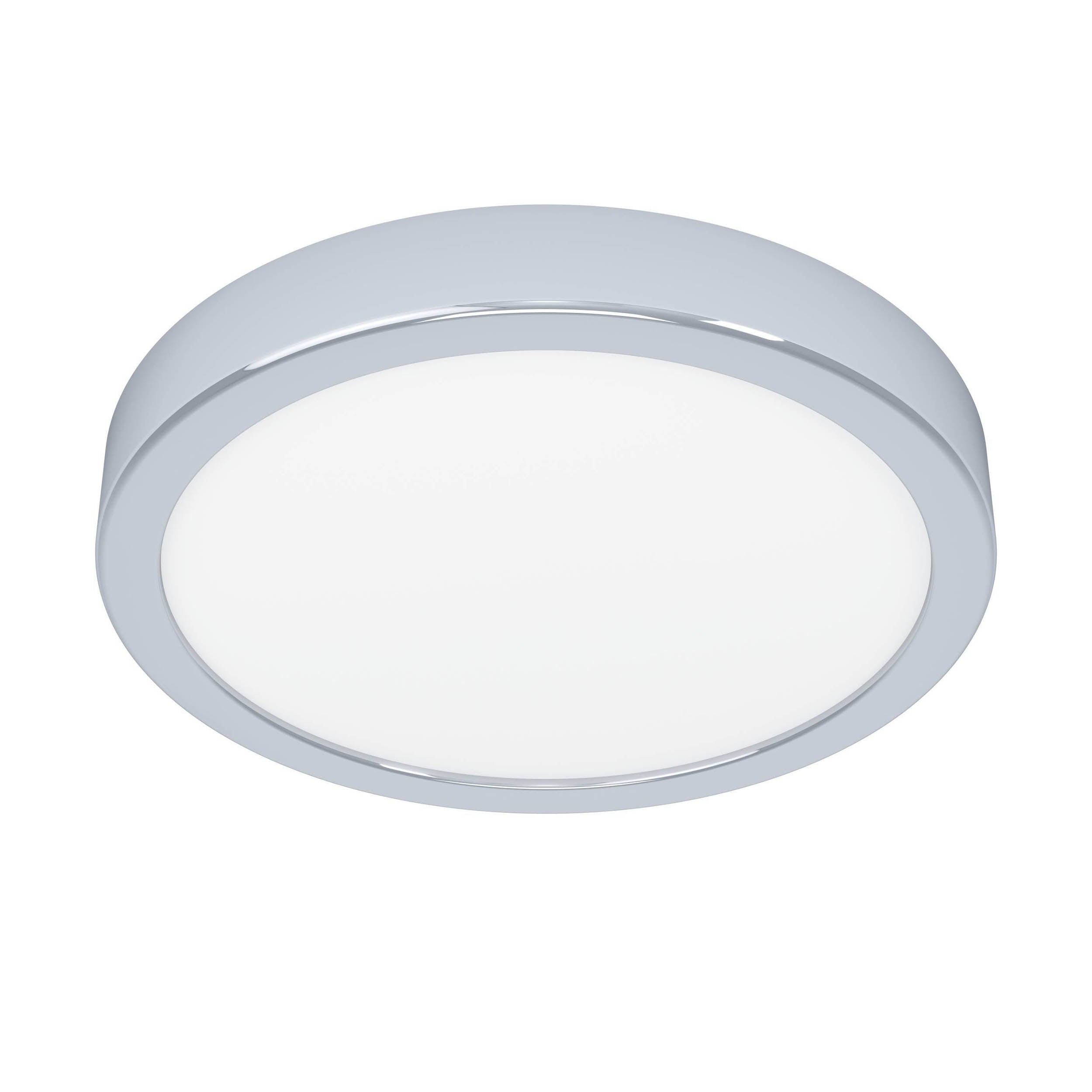 EGLO Fueva 6 Round Ceiling LED Light Chrome 21cm