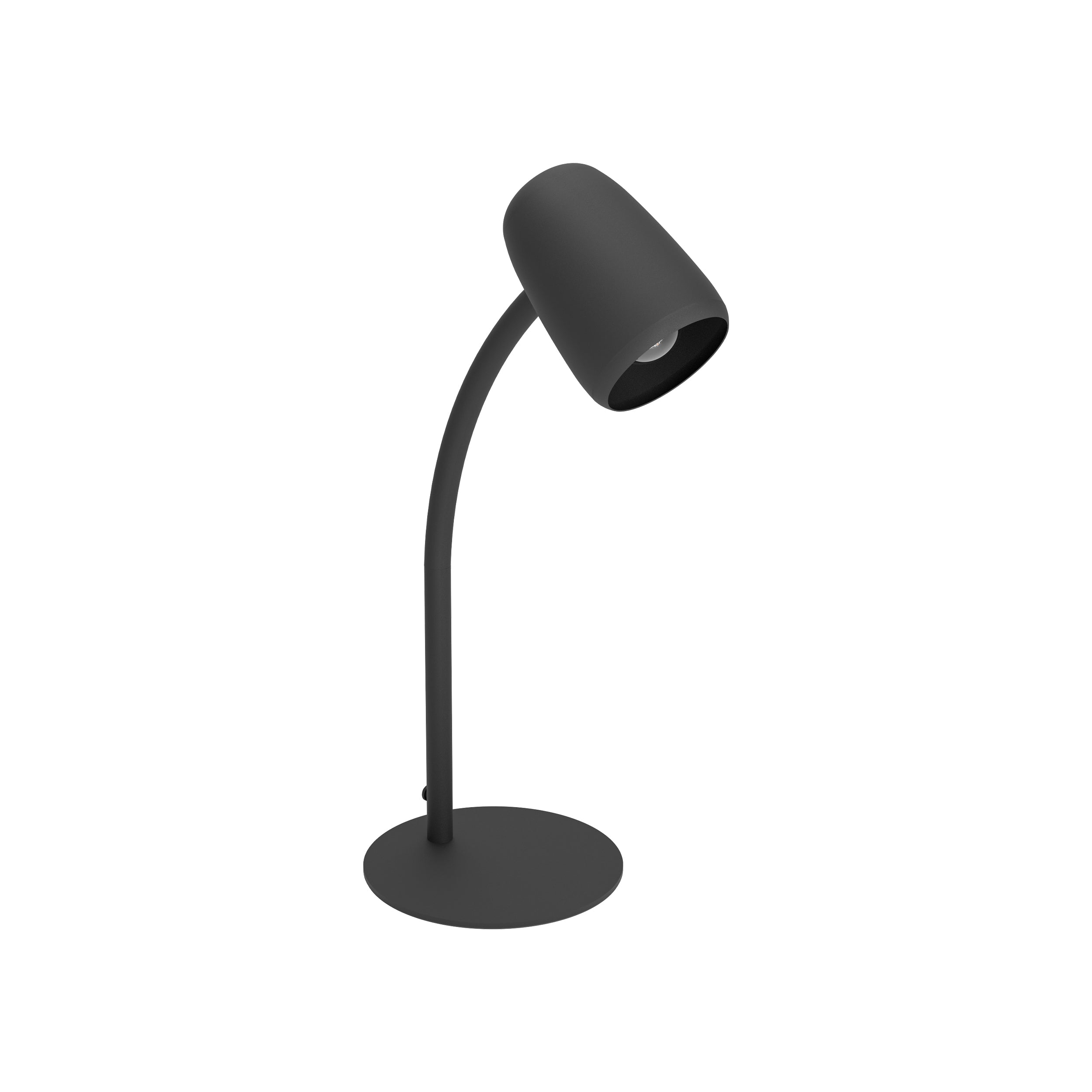 EGLO Carlo Modern Steel Flexible Desk Lamp, Black