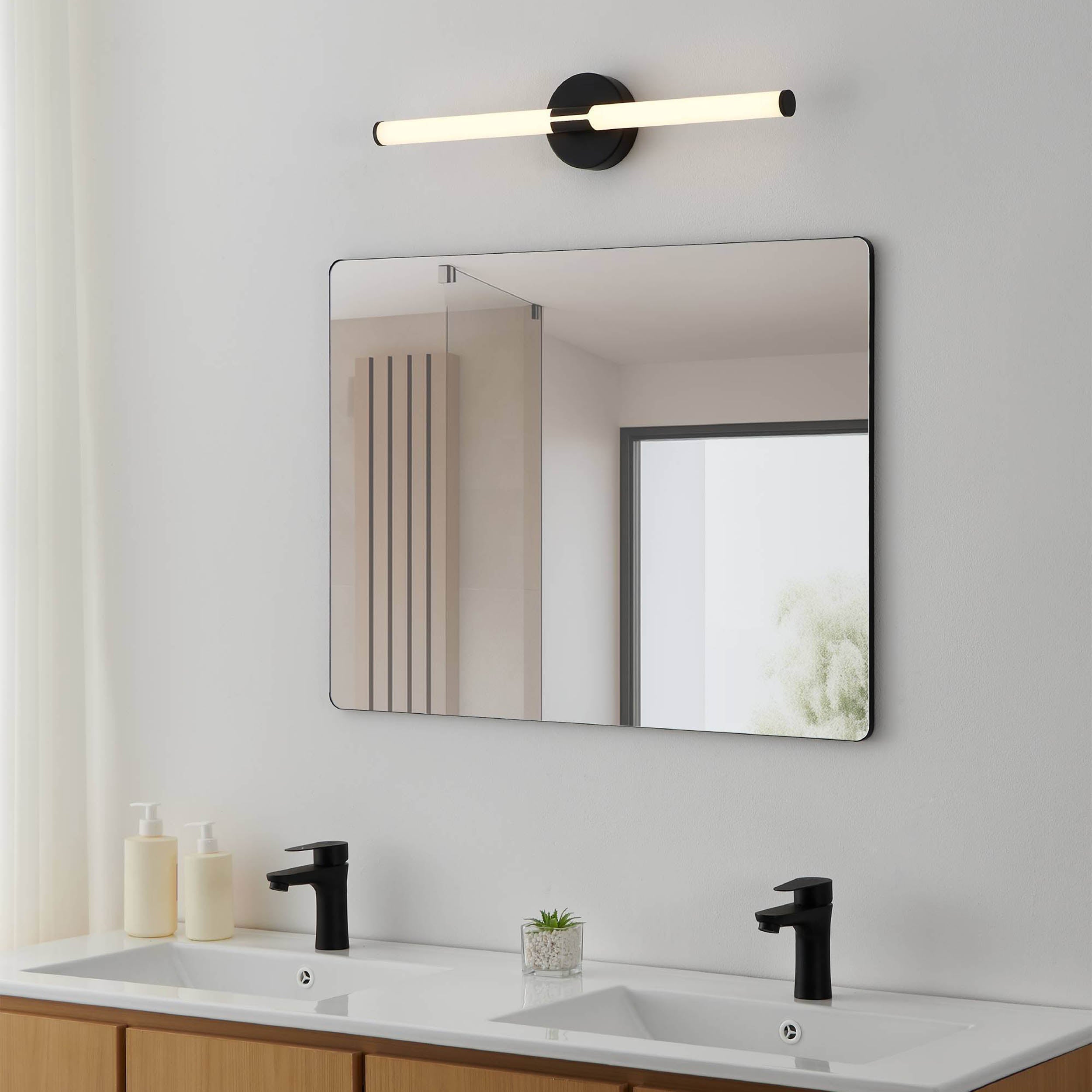 EGLO Ramola Mirror Light Brass 45 cm Brushed Brass LED Mirror Light with CCT and IP44