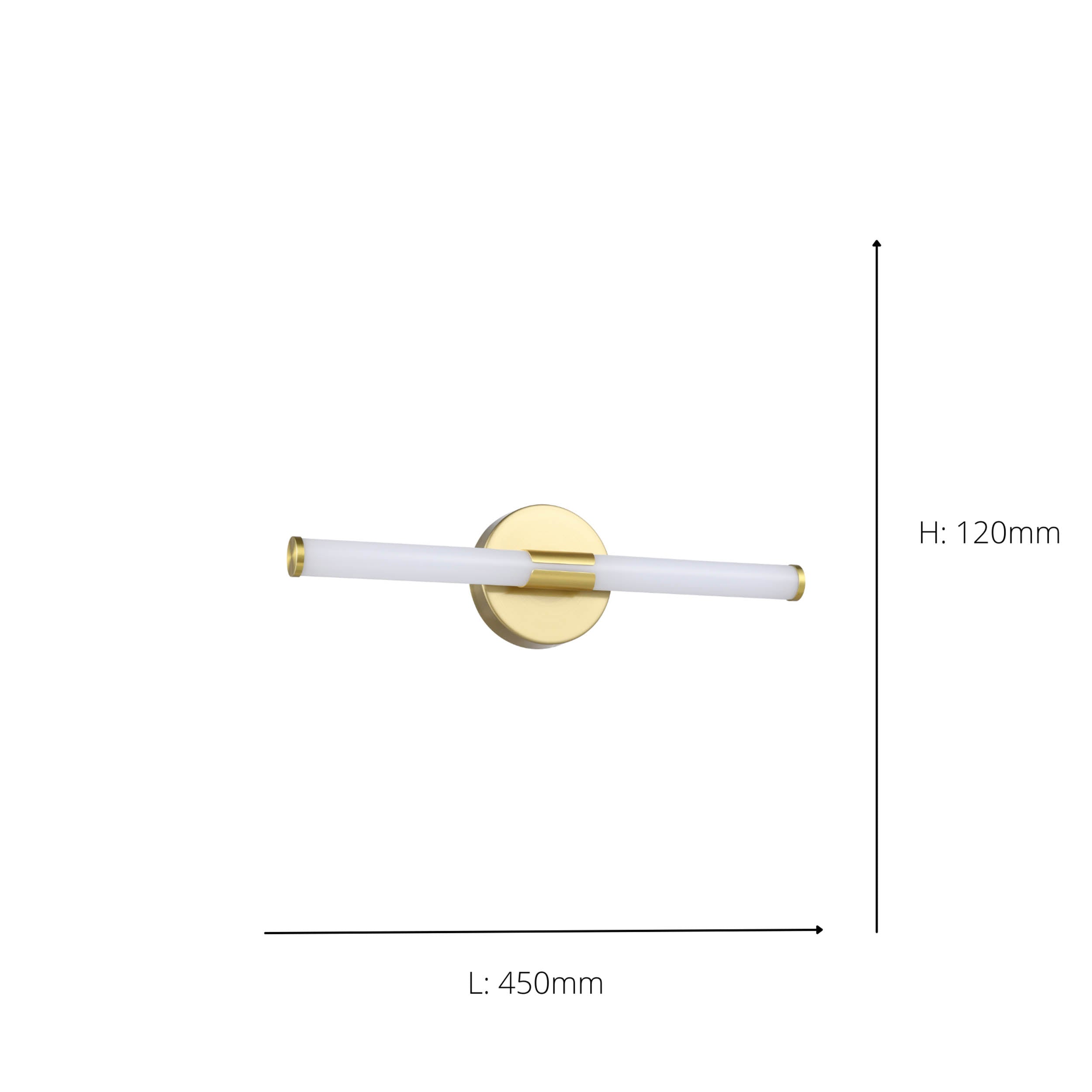 EGLO Ramola Mirror Light Brass 60 cm Elegant Brass LED Mirror Light with CCT and Splash Protection