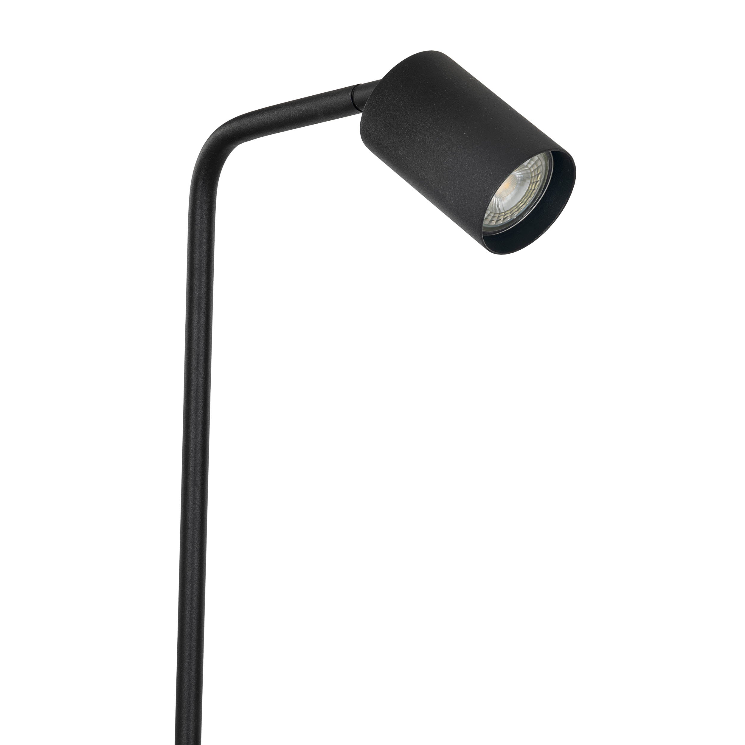 EGLO Rigomagno Floor Lamp Black GU10 Slim Black Metal Floor Lamp with Fixed Head