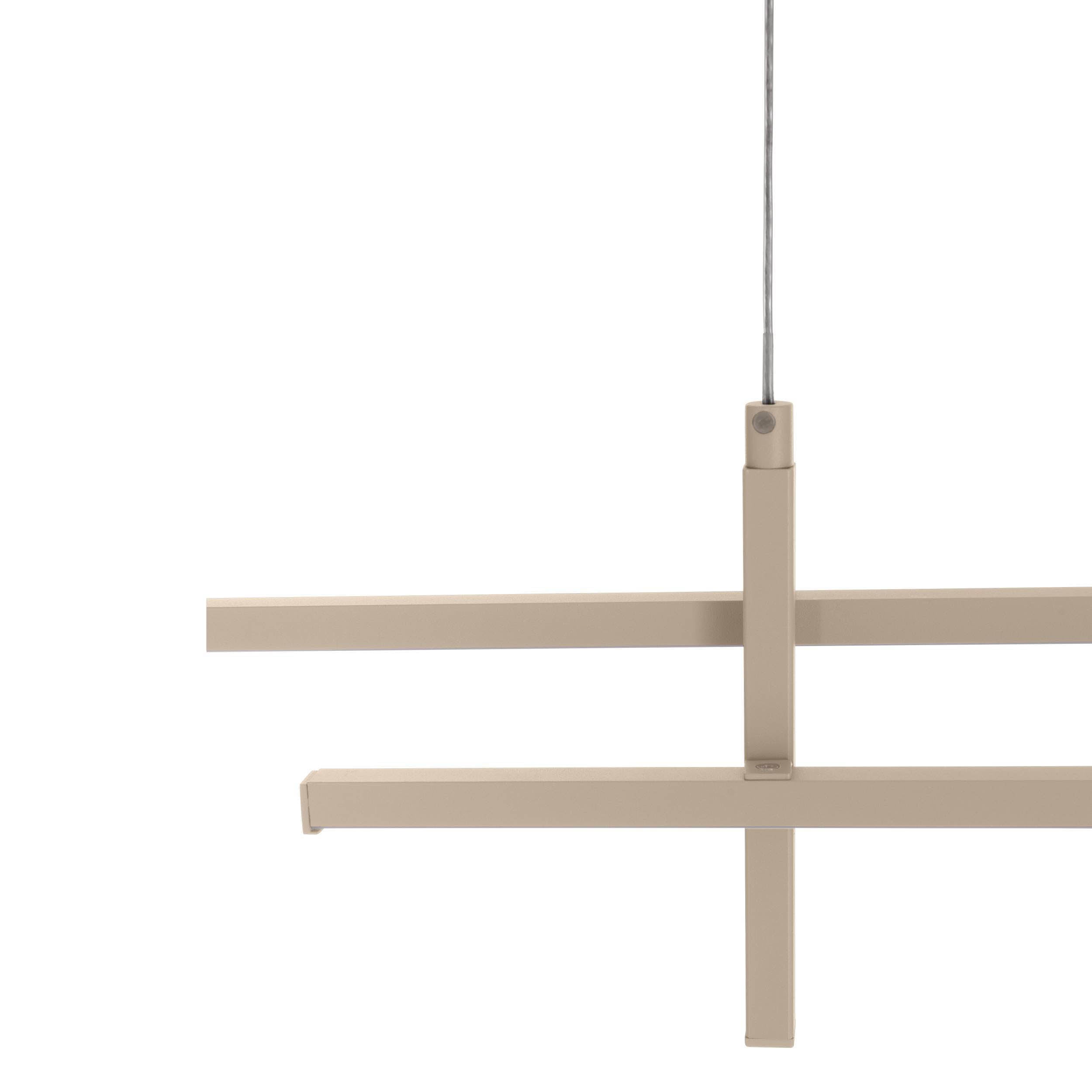 EGLO Trepiliano Pendant Light Sand 2 Bar Adjustable Height LED Pendant Light with Warm Finish
