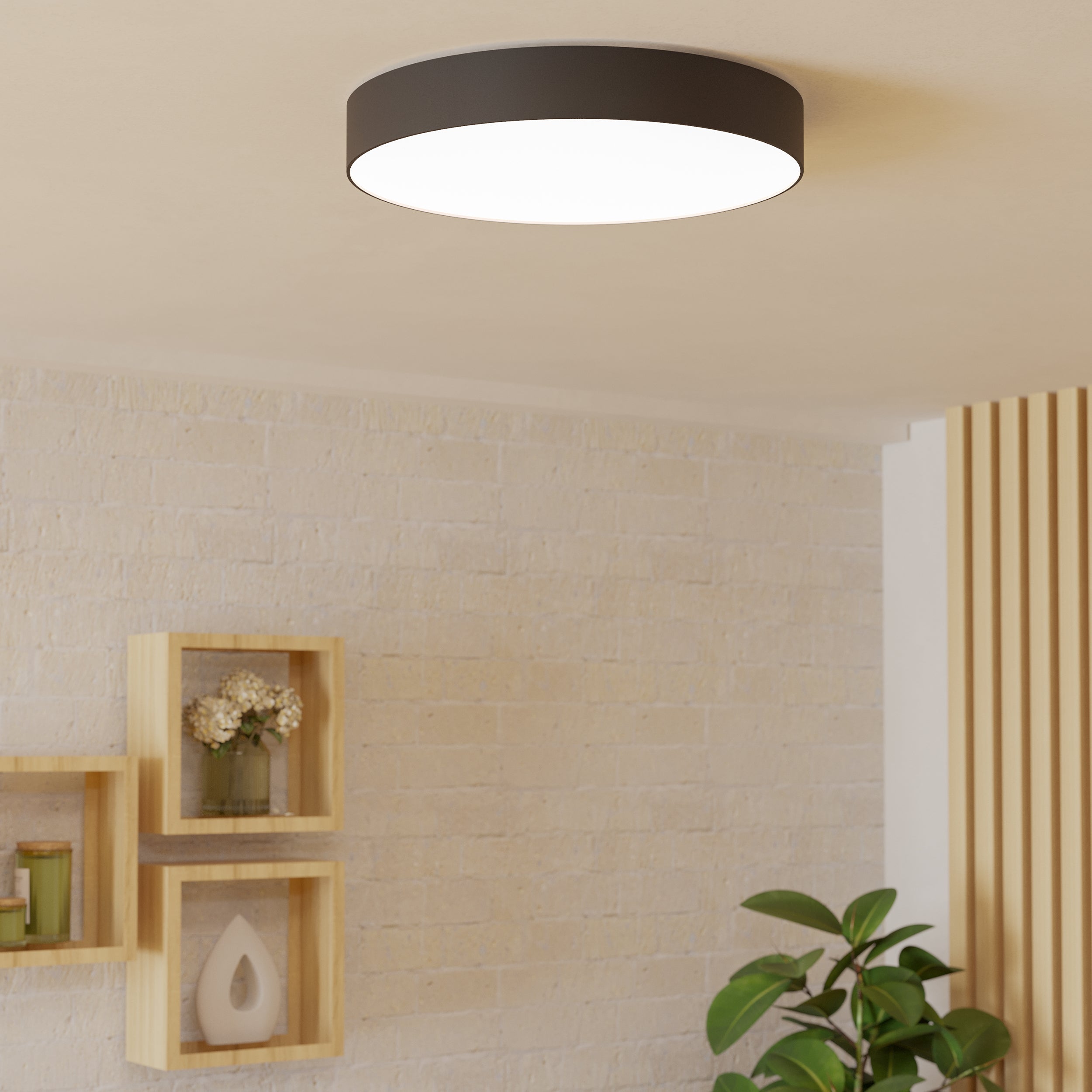 EGLO Gallizzi-Z Flush Black Ceiling Light - 490