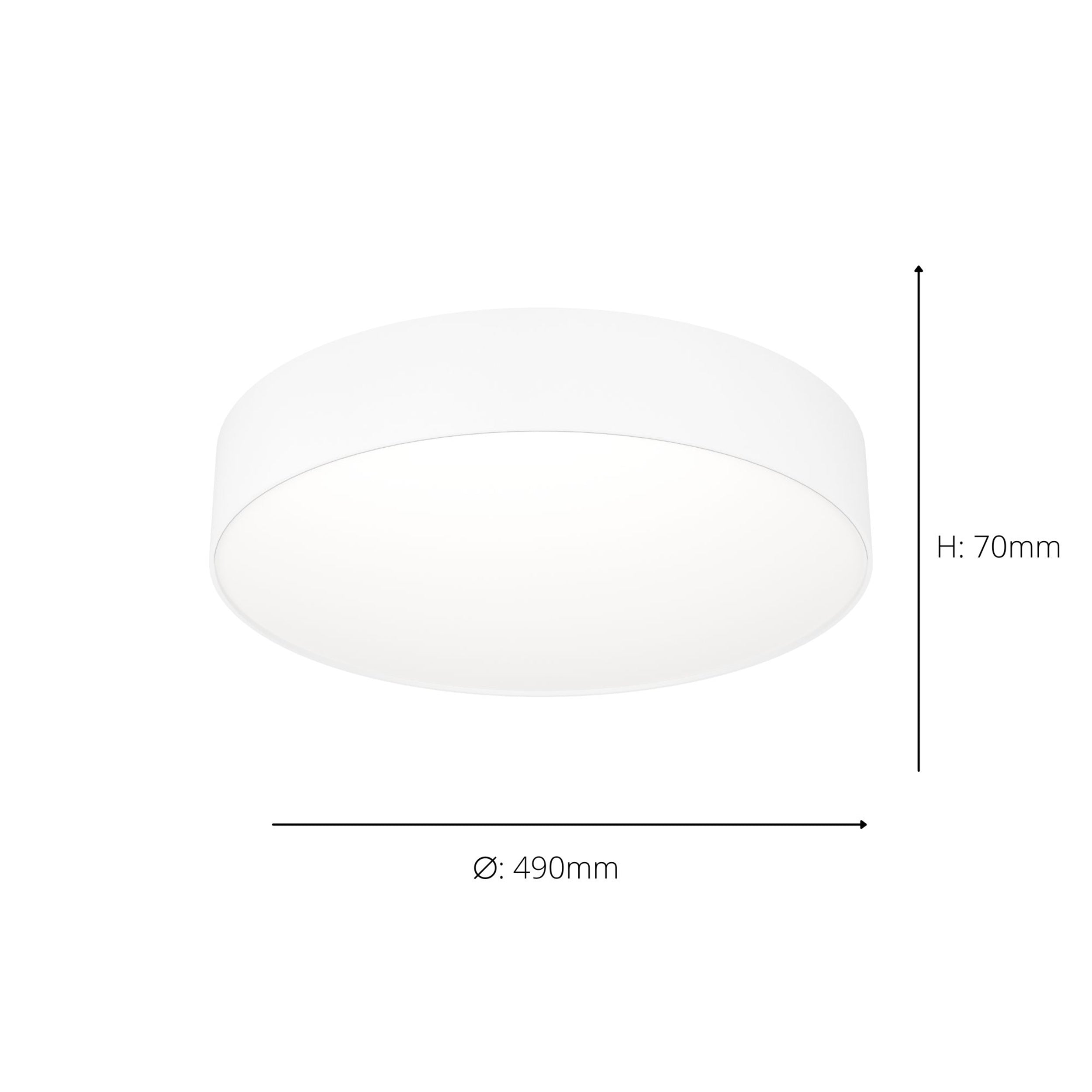 EGLO Gallizzi-Z Flush White Ceiling Light - 490