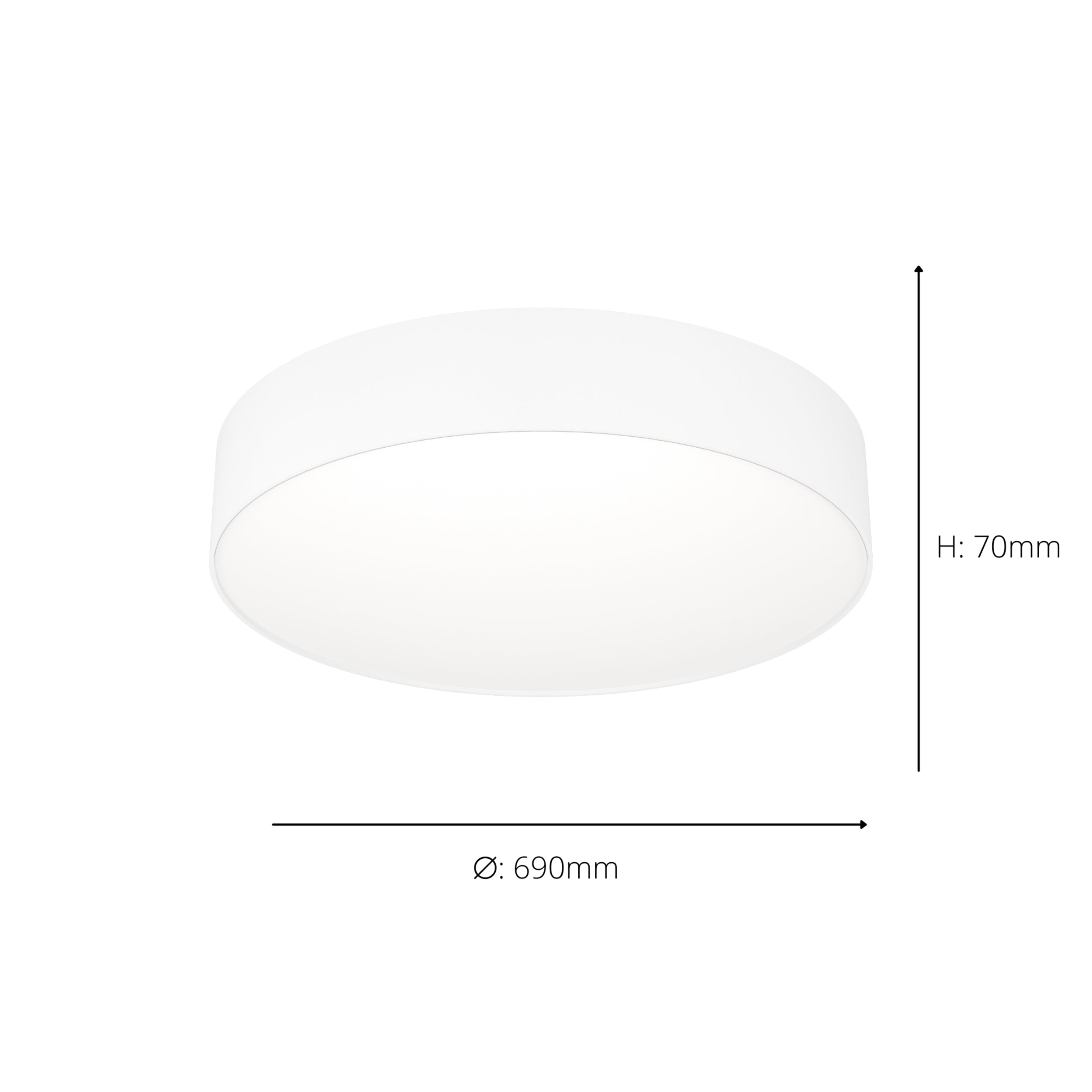 EGLO Gallizzi-Z Flush White Ceiling Light - 690