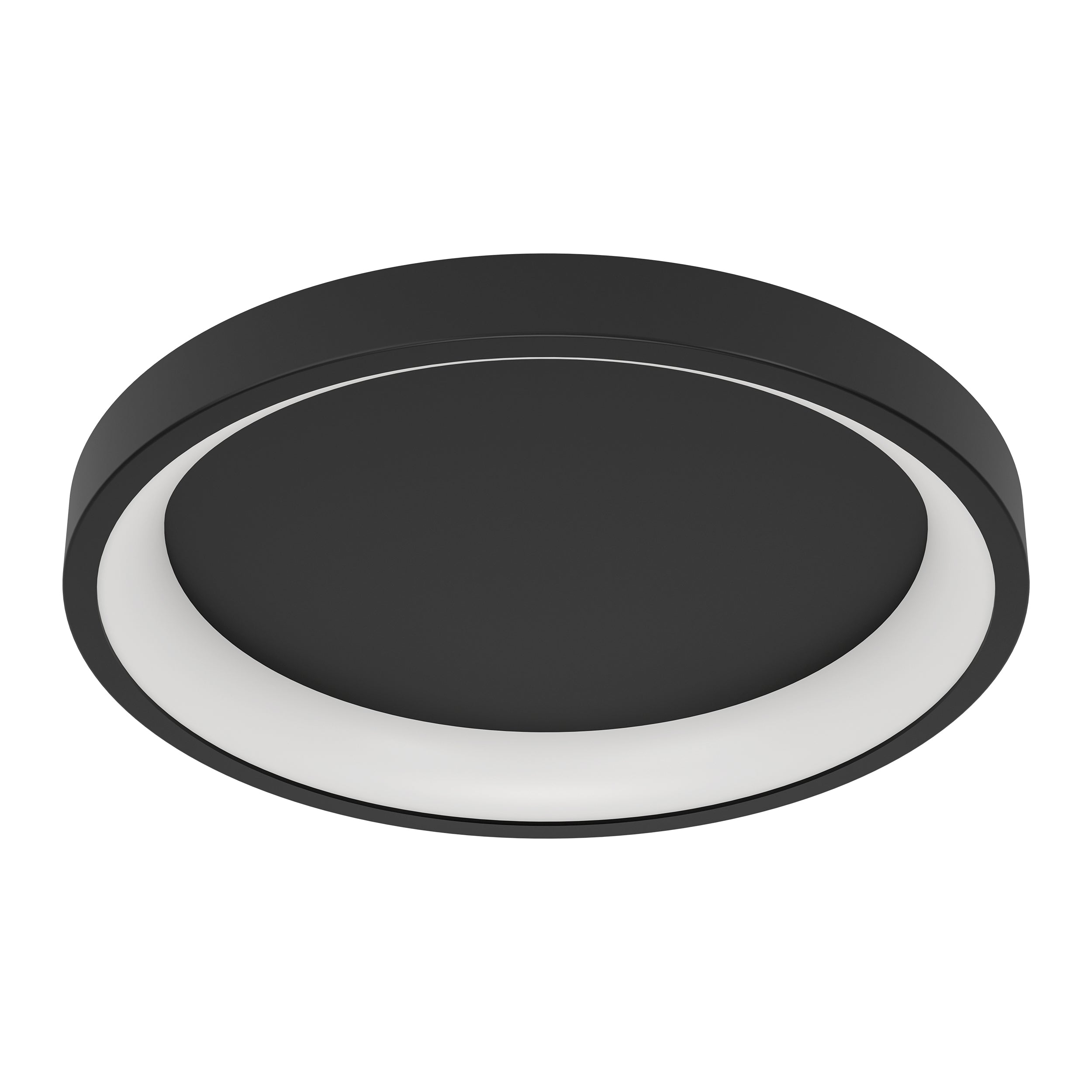 EGLO Loretello-Z Black Flush Circular Ceiling Light