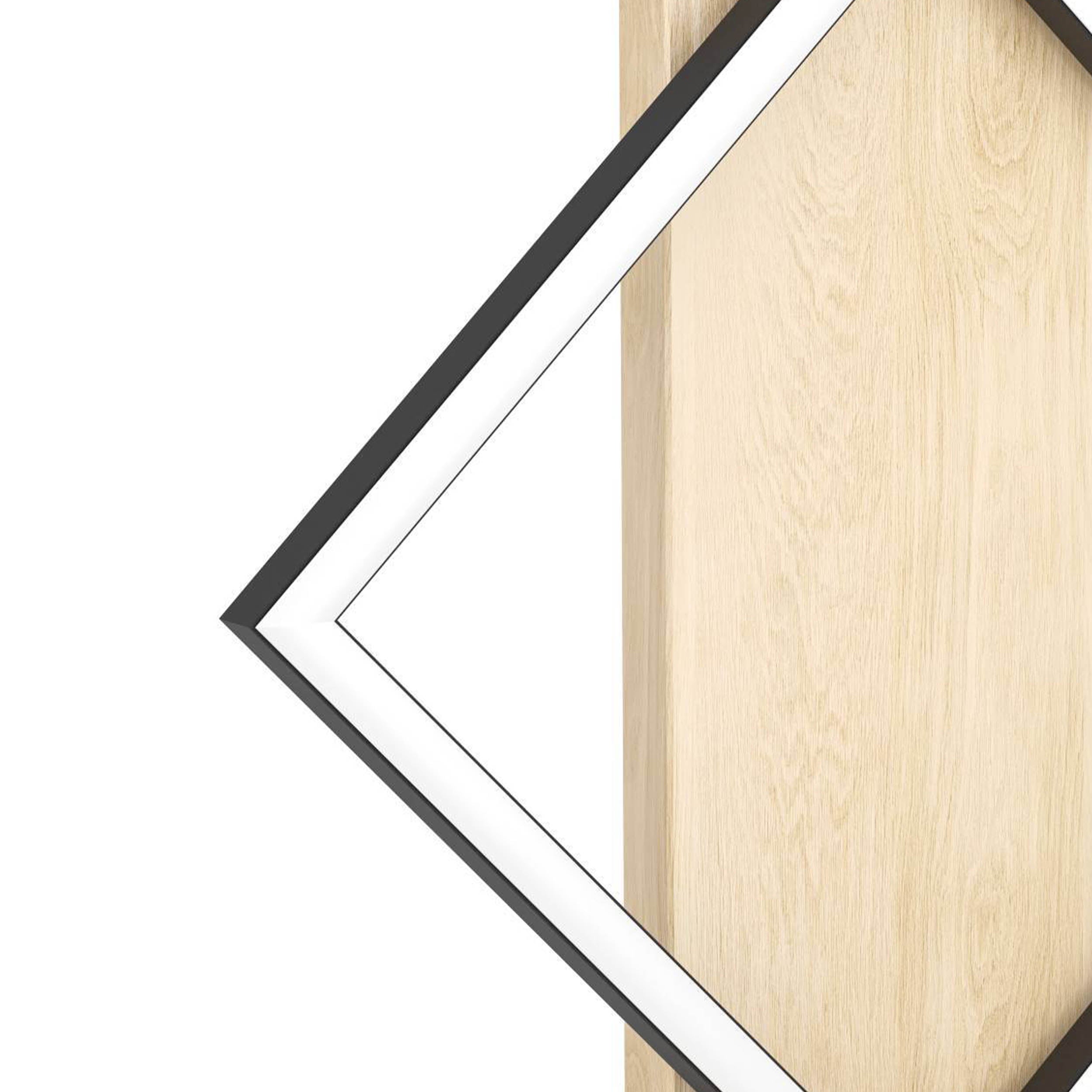 EGLO Boyal Table Lamp Wood Black 1 Frame LED Table Lamp