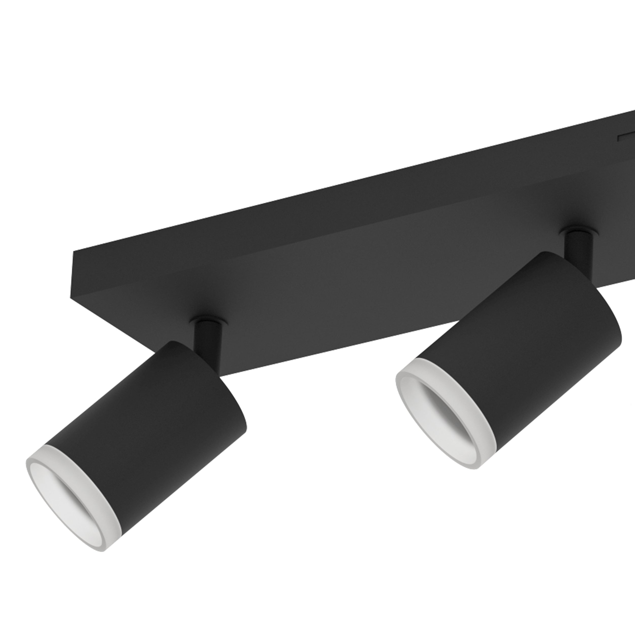 EGLO Melitello-Z Smart Control RGB LED 4 Light Spotlight, Black