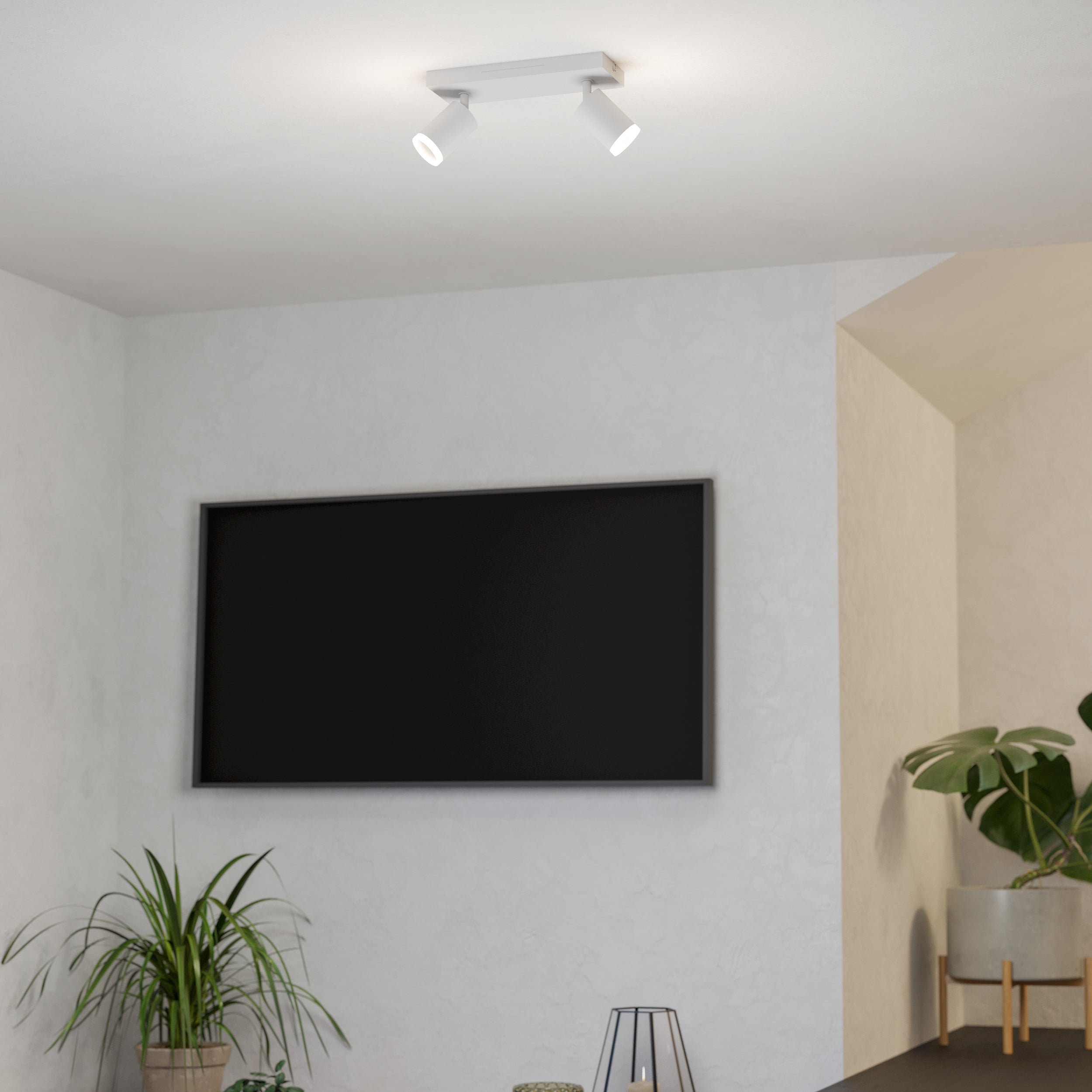 EGLO Melitello-Z White Two Bar Spotlight