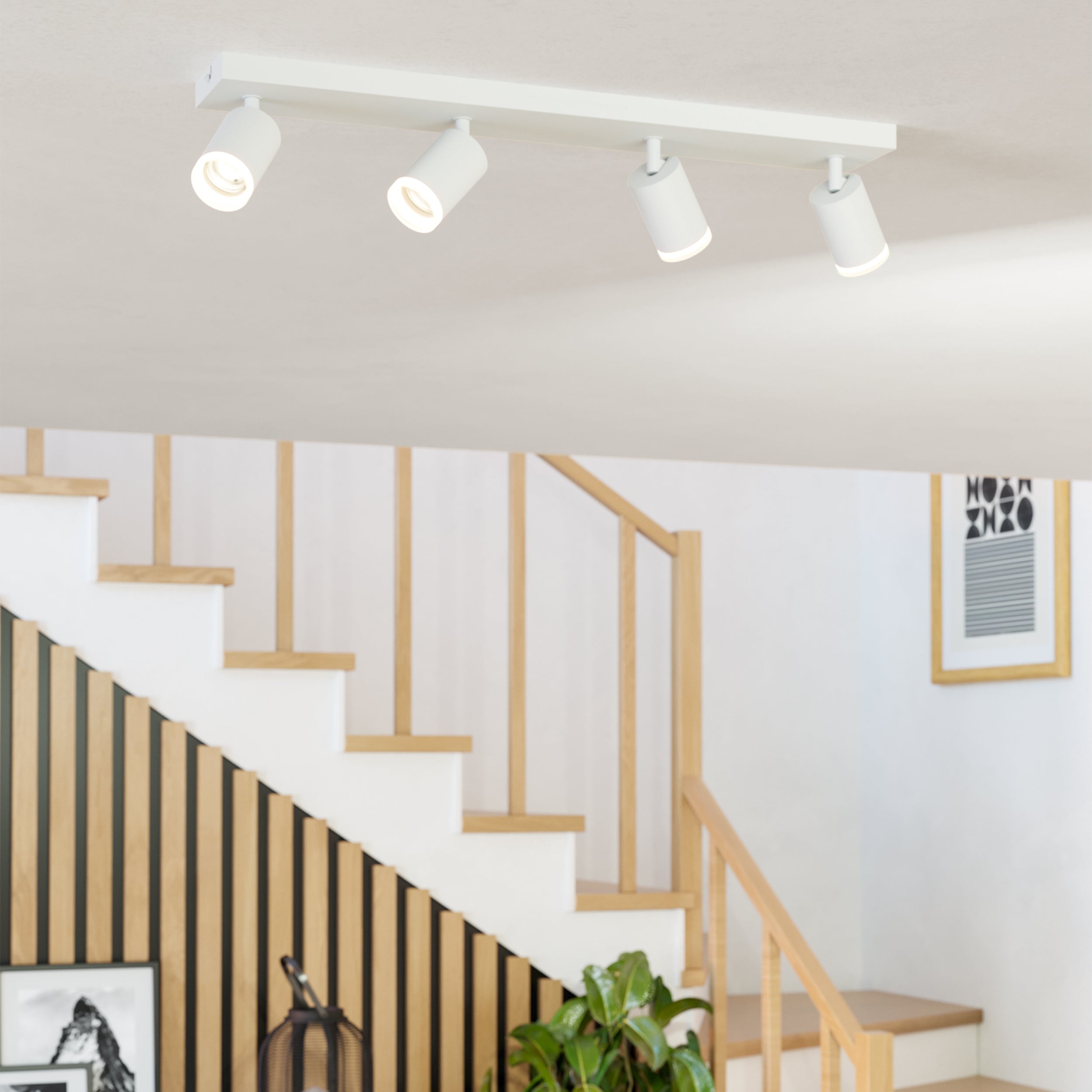 EGLO Melitello-Z Smart Control RGB LED 4 Light Spotlight, White