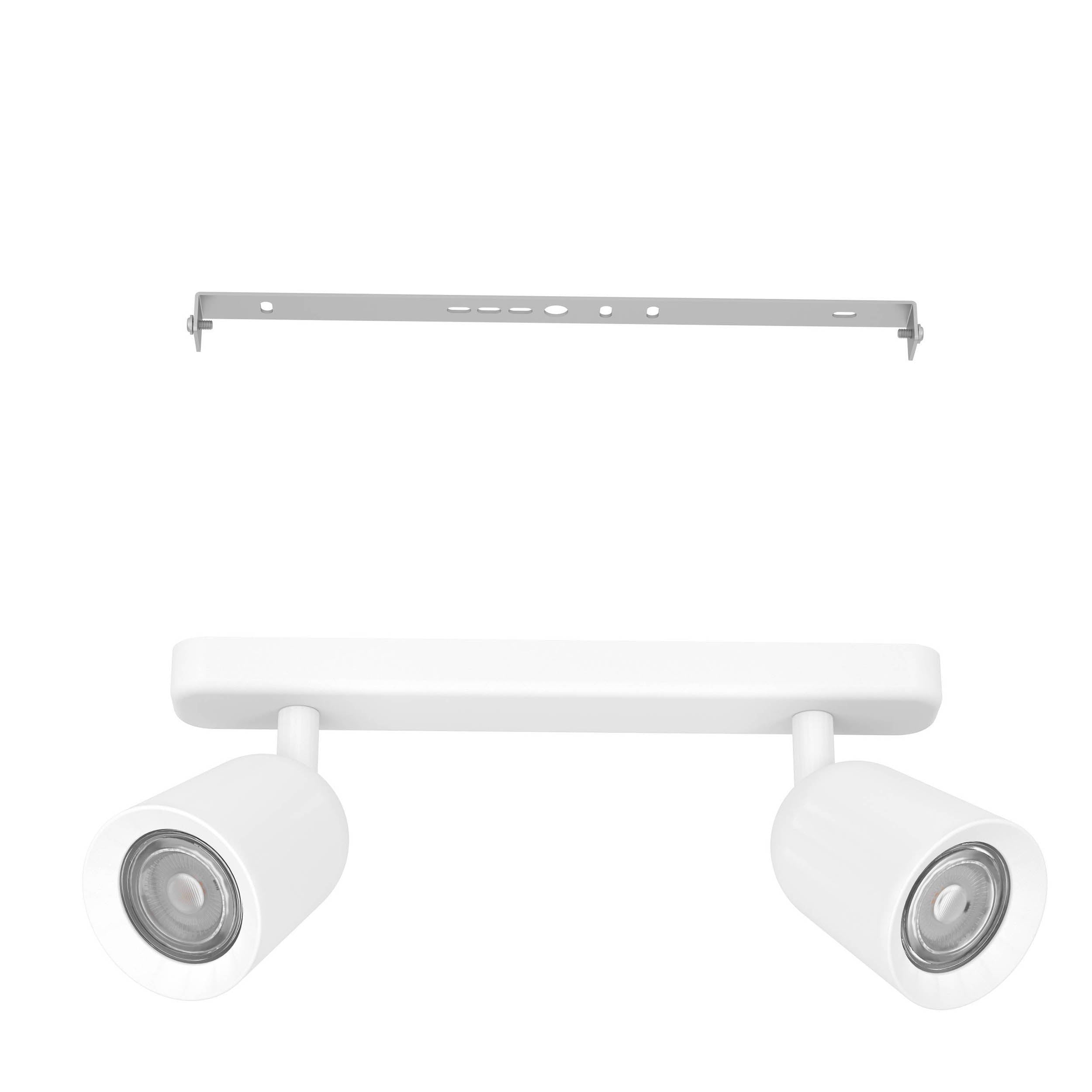 EGLO Camaldoli White Steel LED Dual Ceiling Spotlight