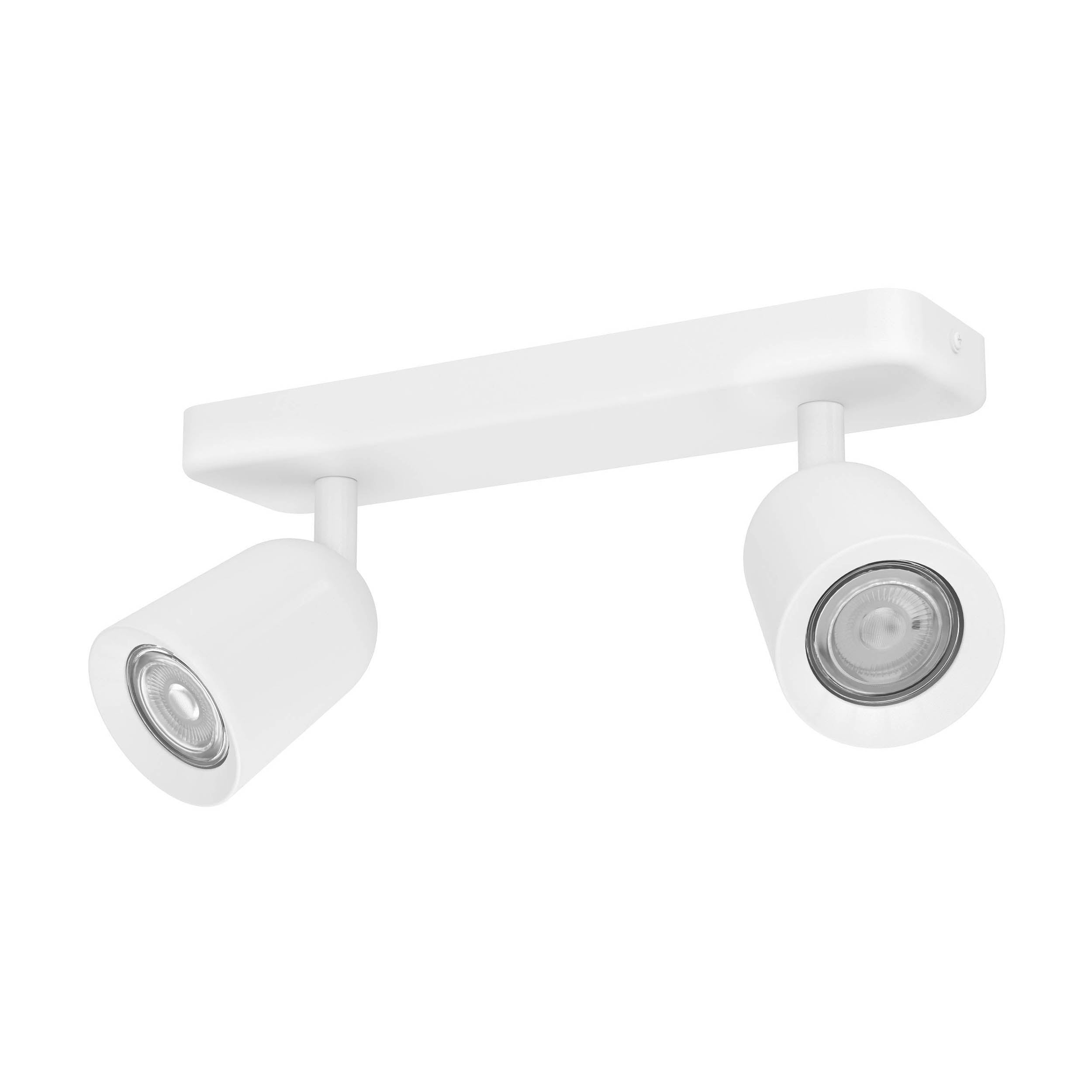 EGLO Camaldoli White Steel LED Dual Ceiling Spotlight